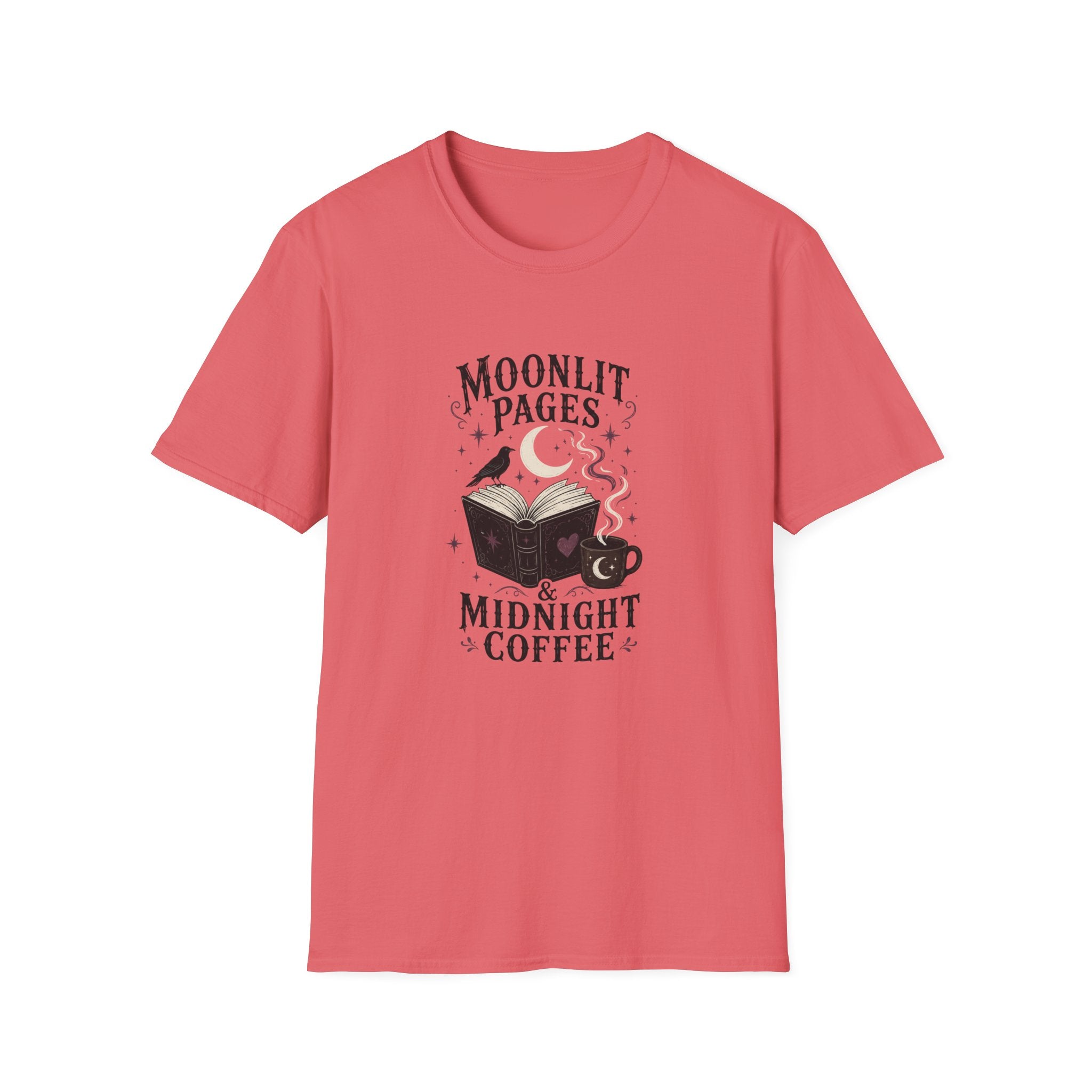 Moonlit Pages & Midnight Coffee T-Shirt