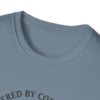 Powered By Coffee & Morally Gray Villains T-Shirt