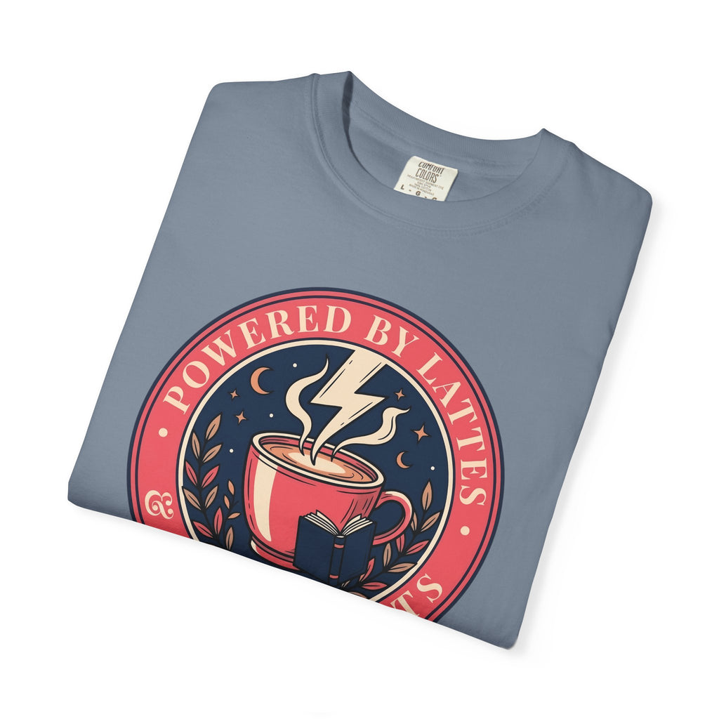 Powered by Lattes & Plot Twists T-Shirt