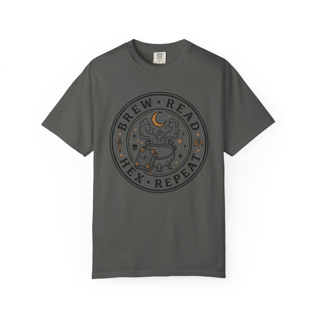 Brew Read Hex Repeat Circle Badge T-Shirt
