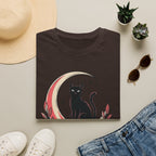 Cat in the Moon Graphic T-Shirt