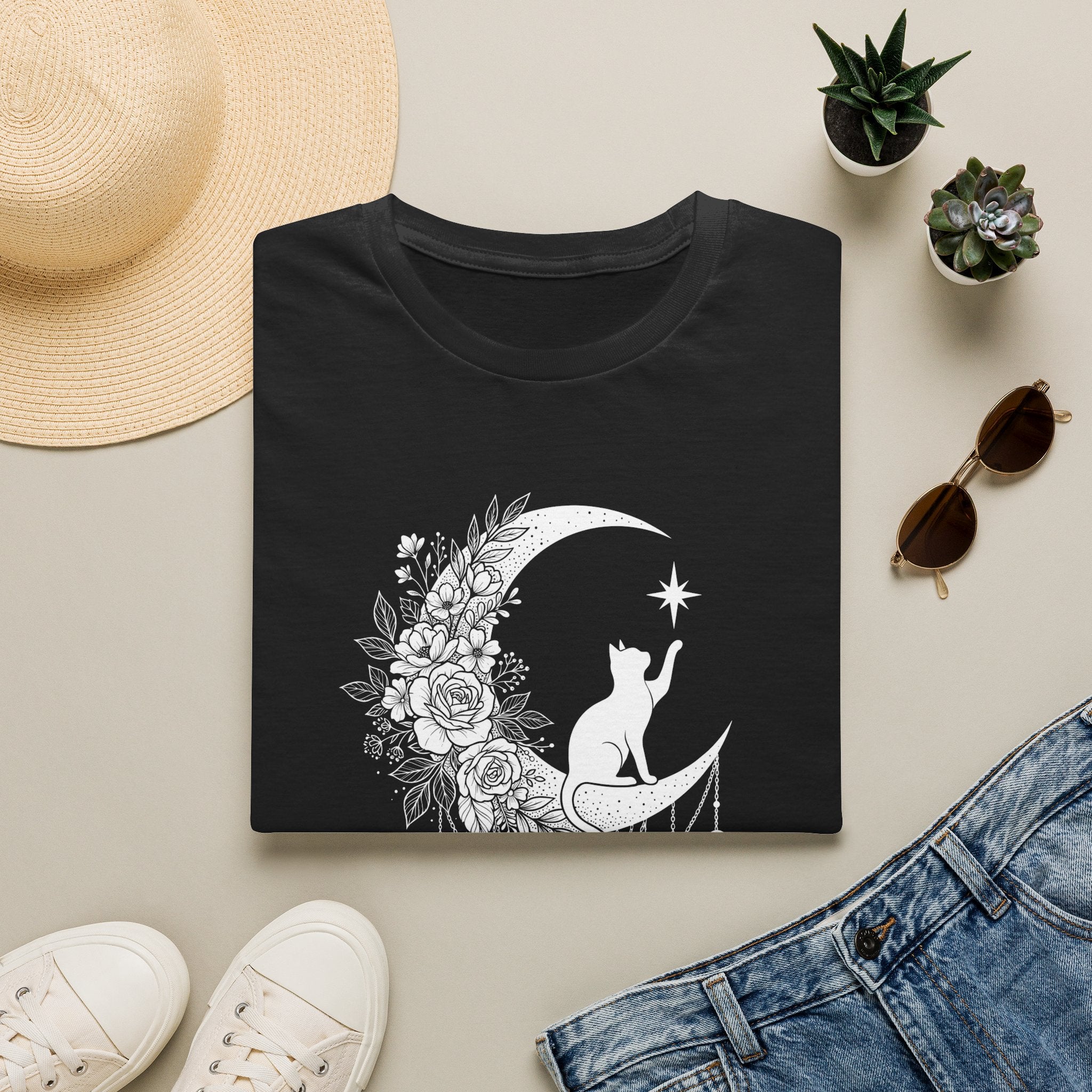 Cat on the Moon T-Shirt