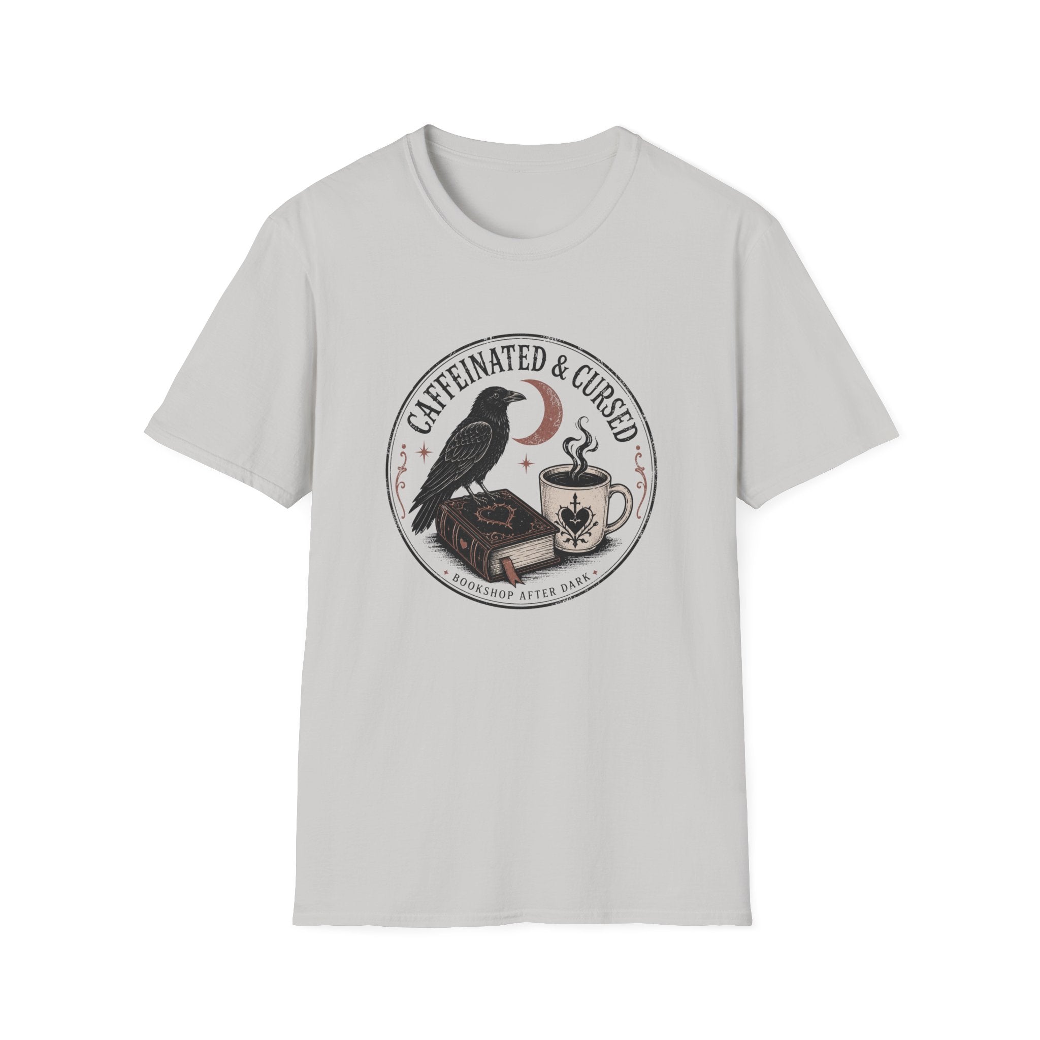 Caffeinated & Cursed Bookshop After Dark T-Shirt