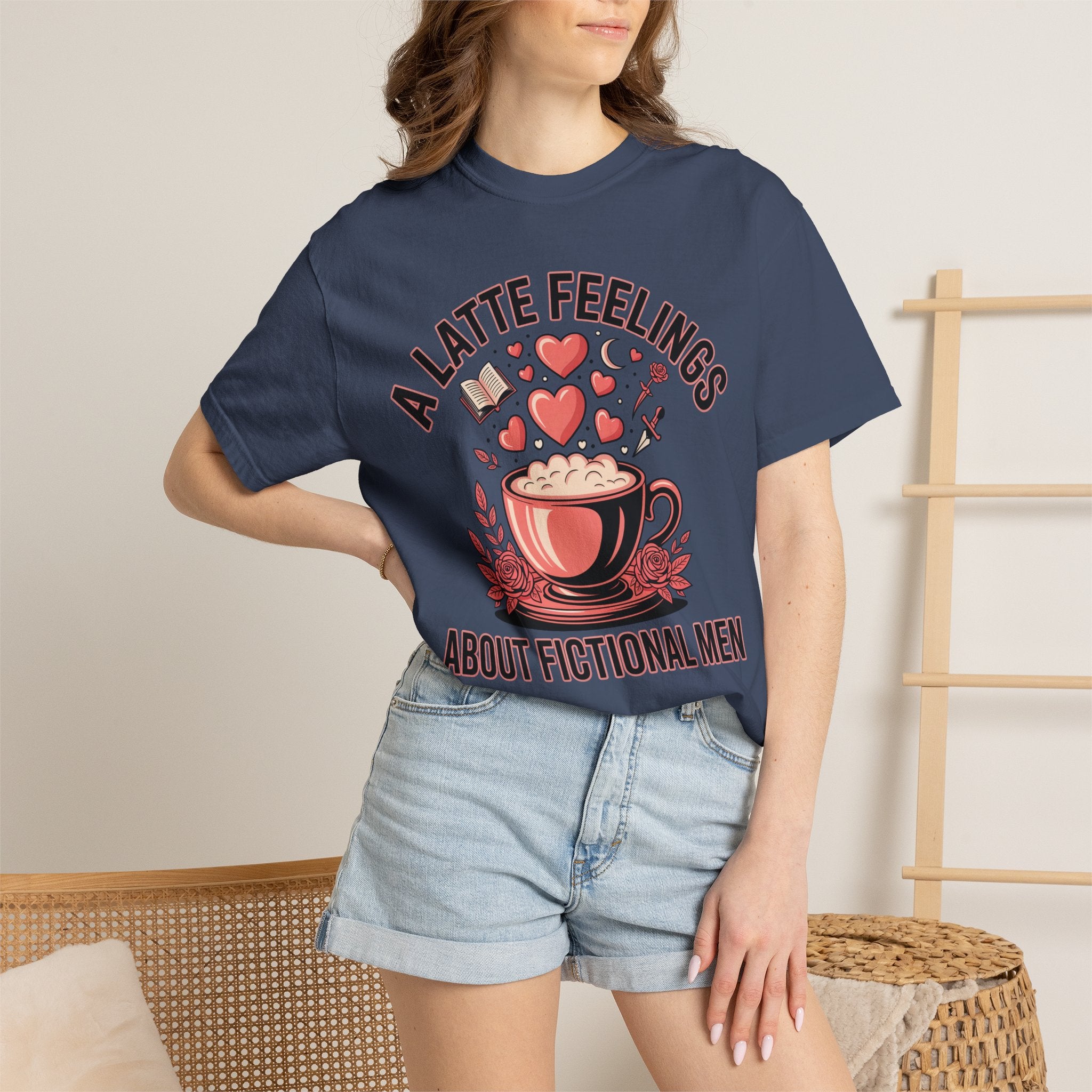 A Latte Feelings About Fictional Men T-Shirt