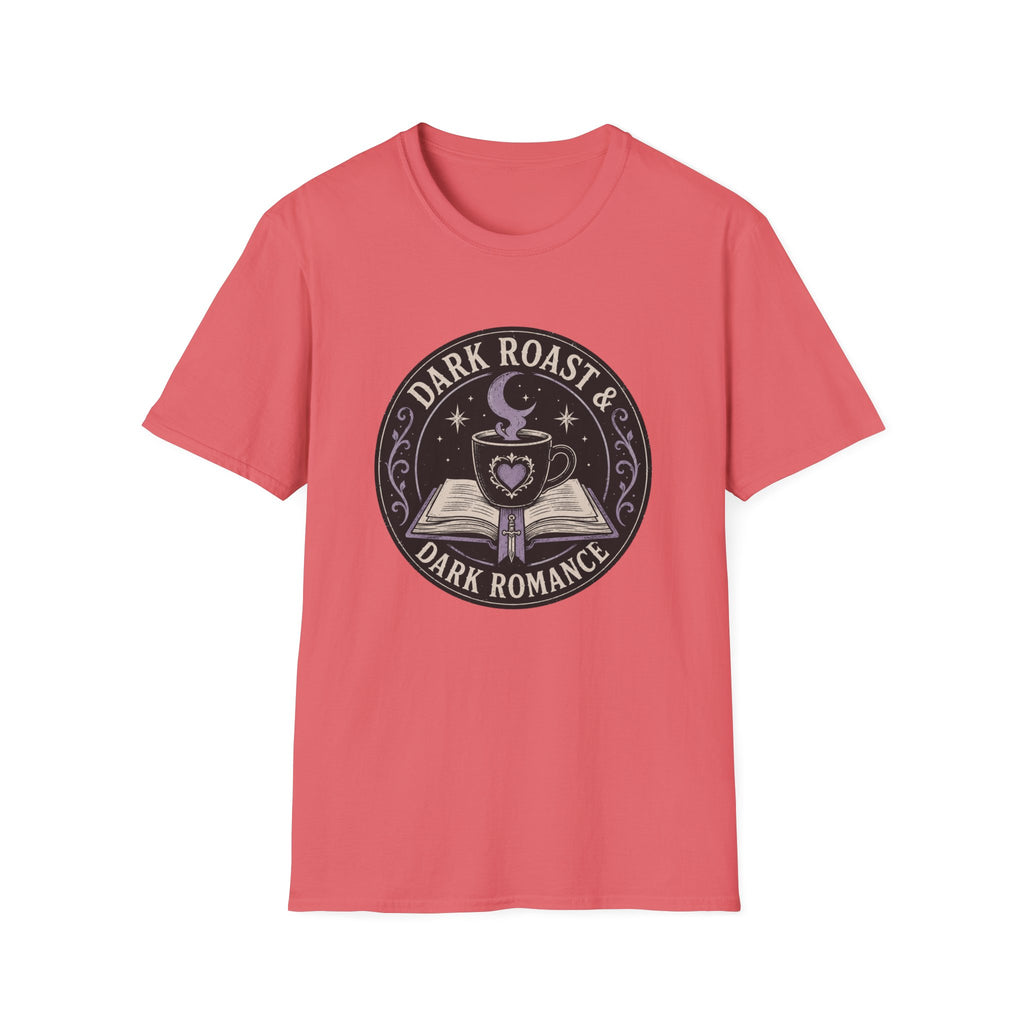 Dark Roast and Dark Romance Circle Badge T-Shirt