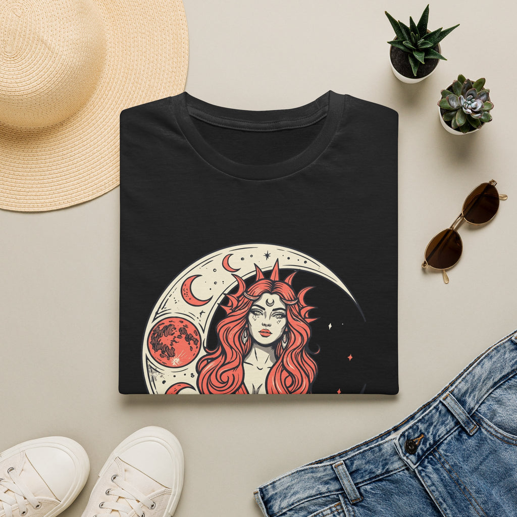 Moon Goddess Coral Graphic T-Shirt