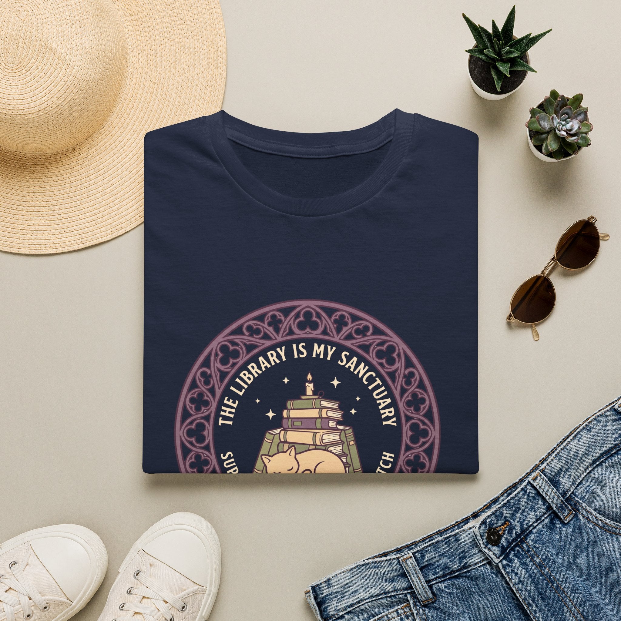 The Library is My Sanctuary T-Shirt