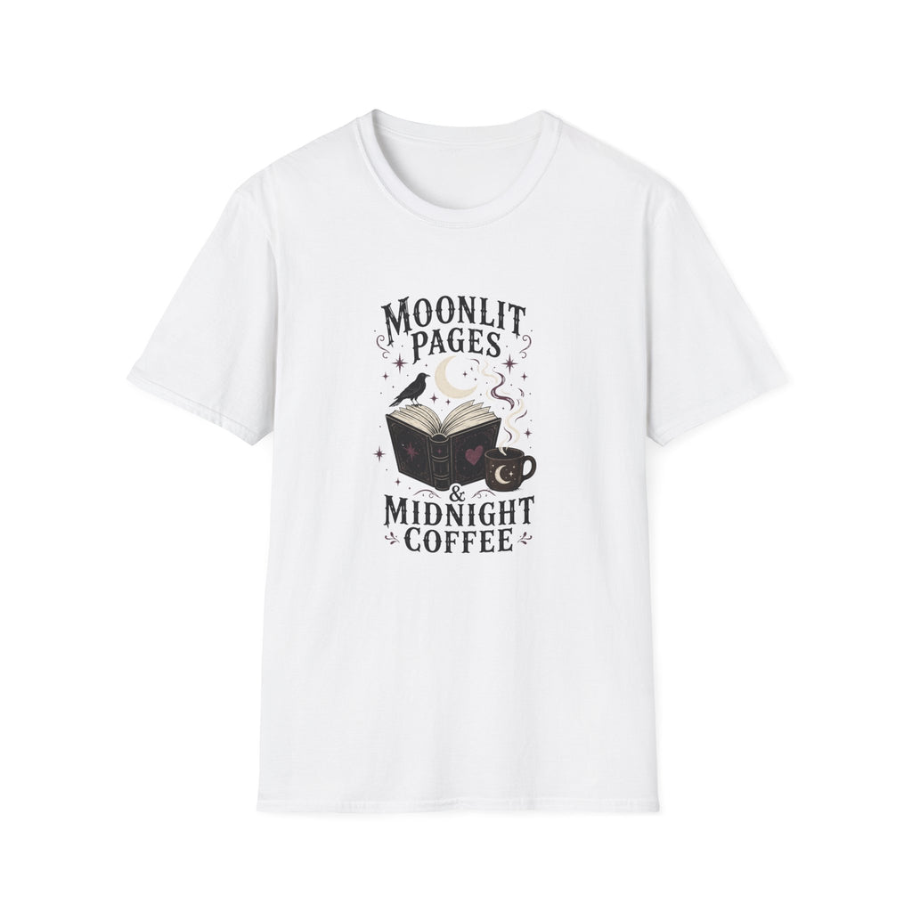 Moonlit Pages & Midnight Coffee T-Shirt