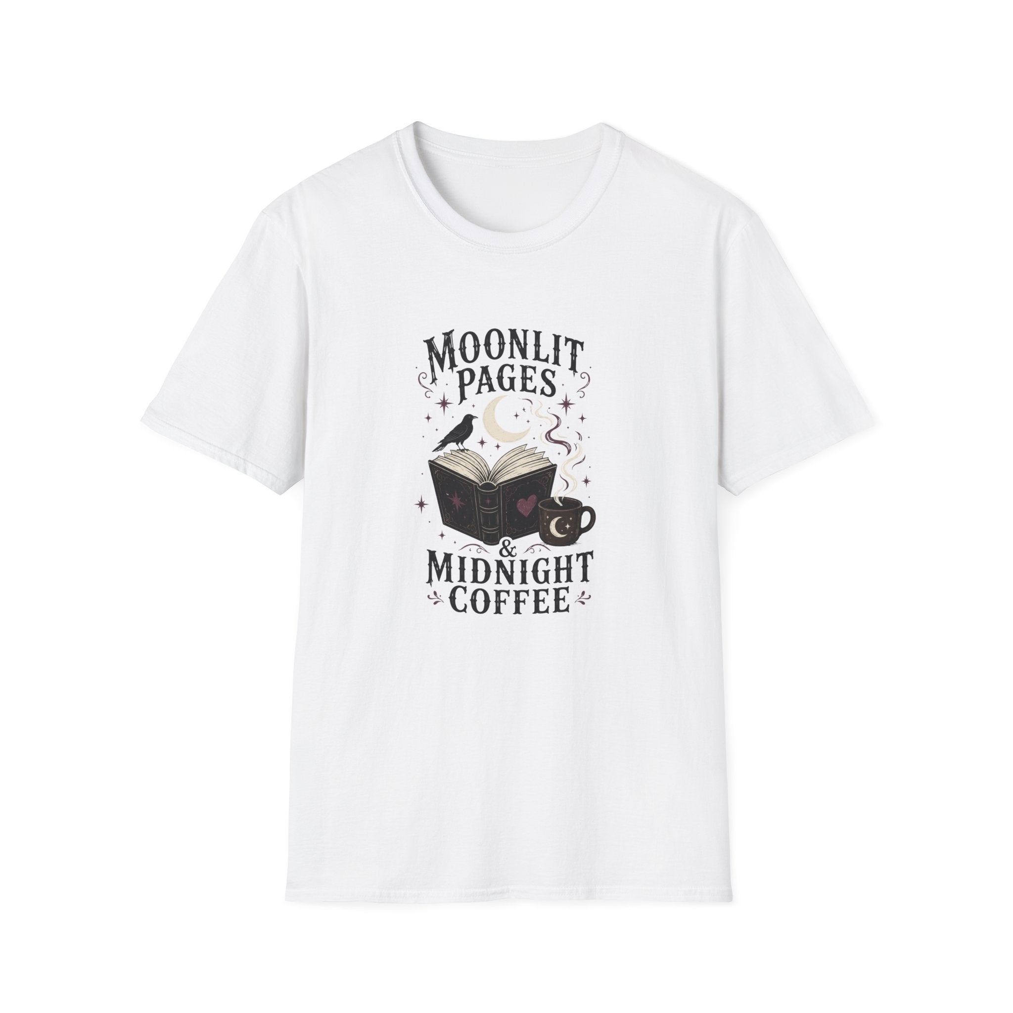 Moonlit Pages & Midnight Coffee T-Shirt
