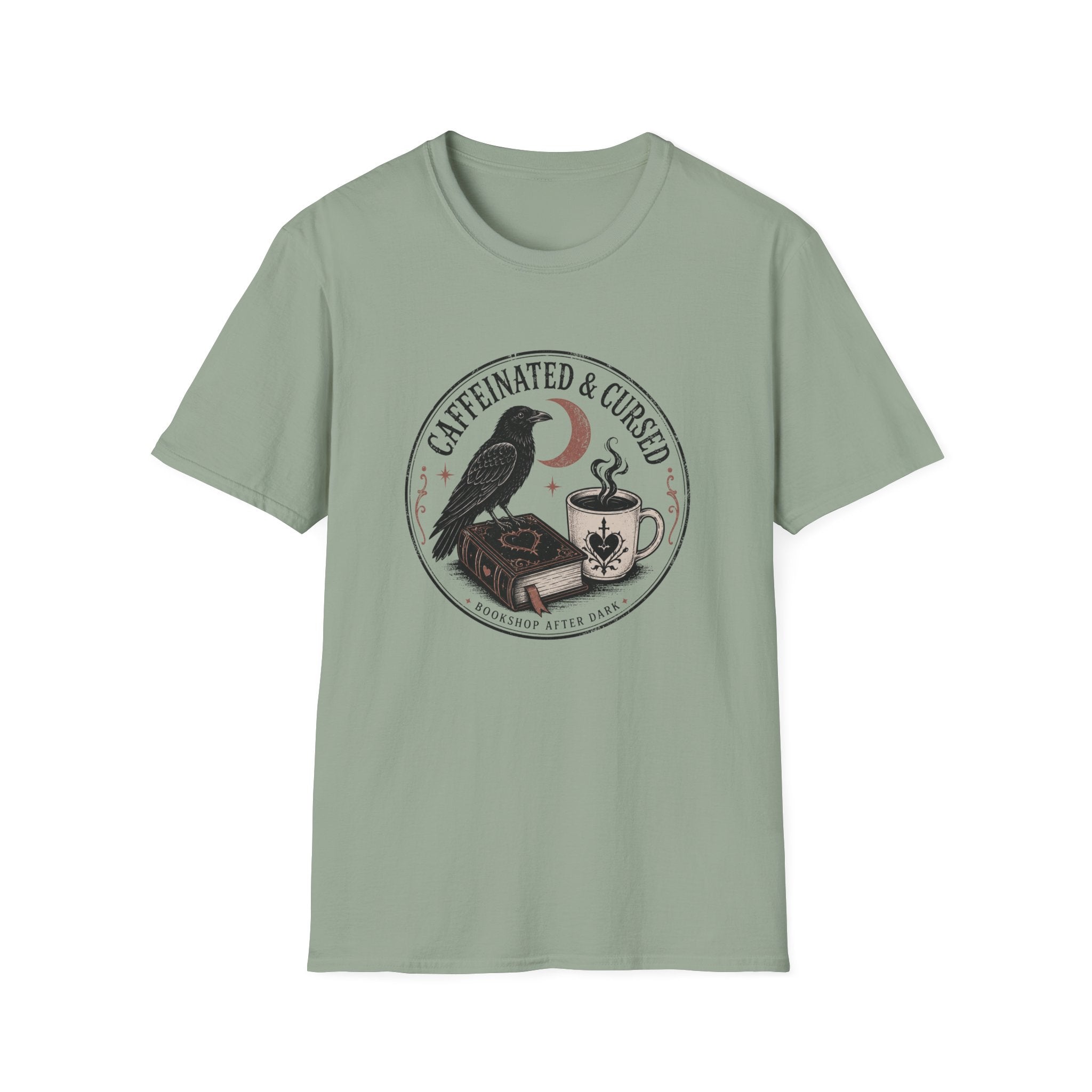 Caffeinated & Cursed Bookshop After Dark T-Shirt