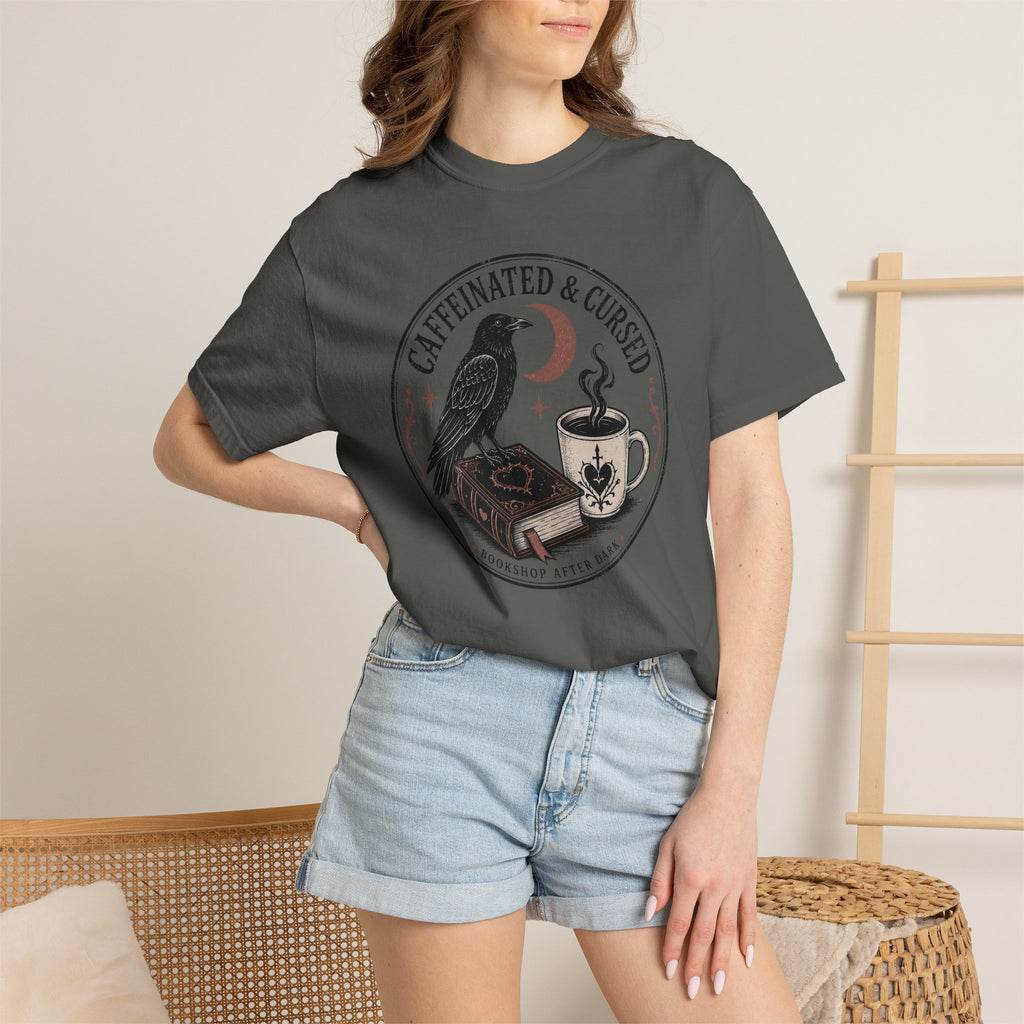 Caffeinated & Cursed Bookshop After Dark T-Shirt