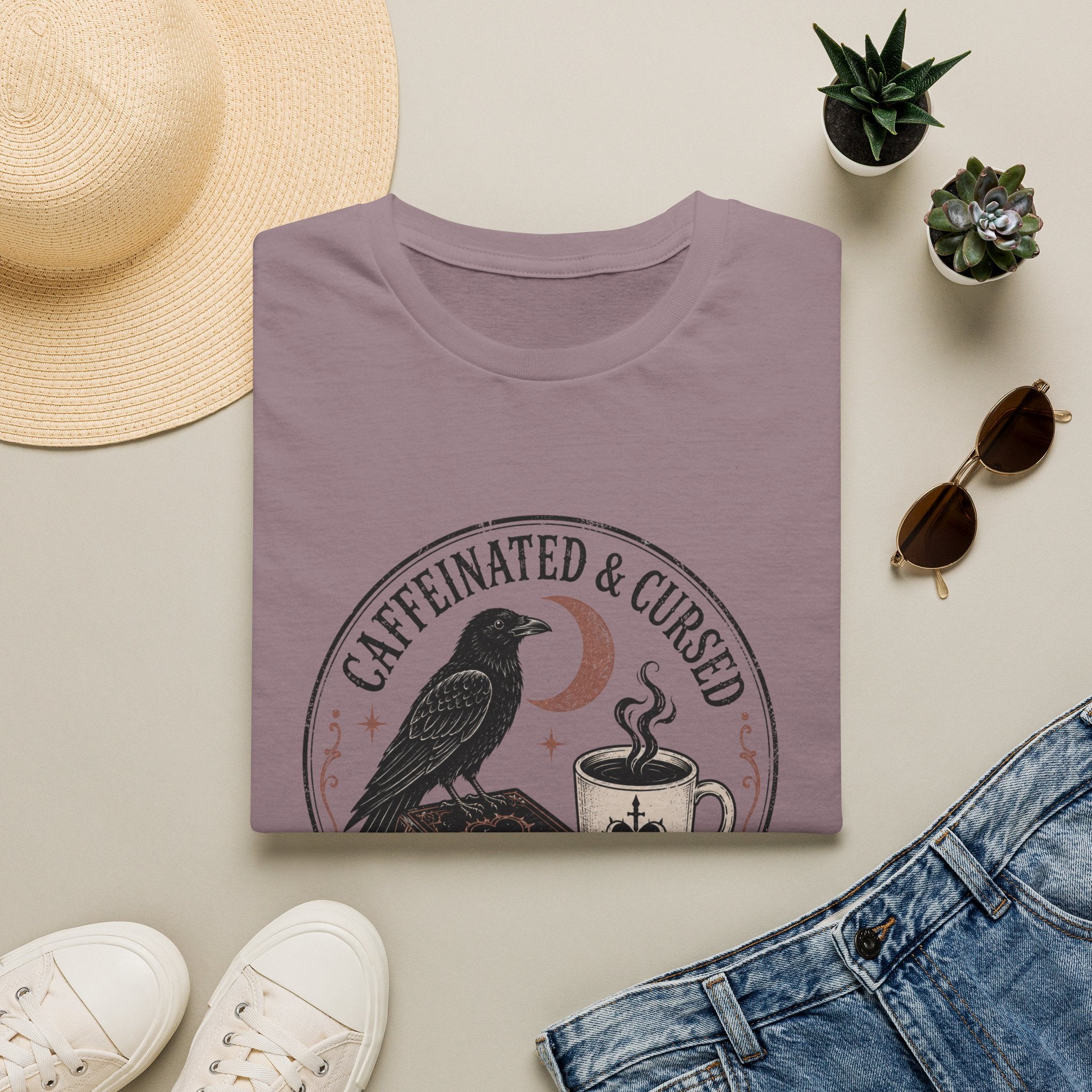 Caffeinated & Cursed Bookshop After Dark T-Shirt