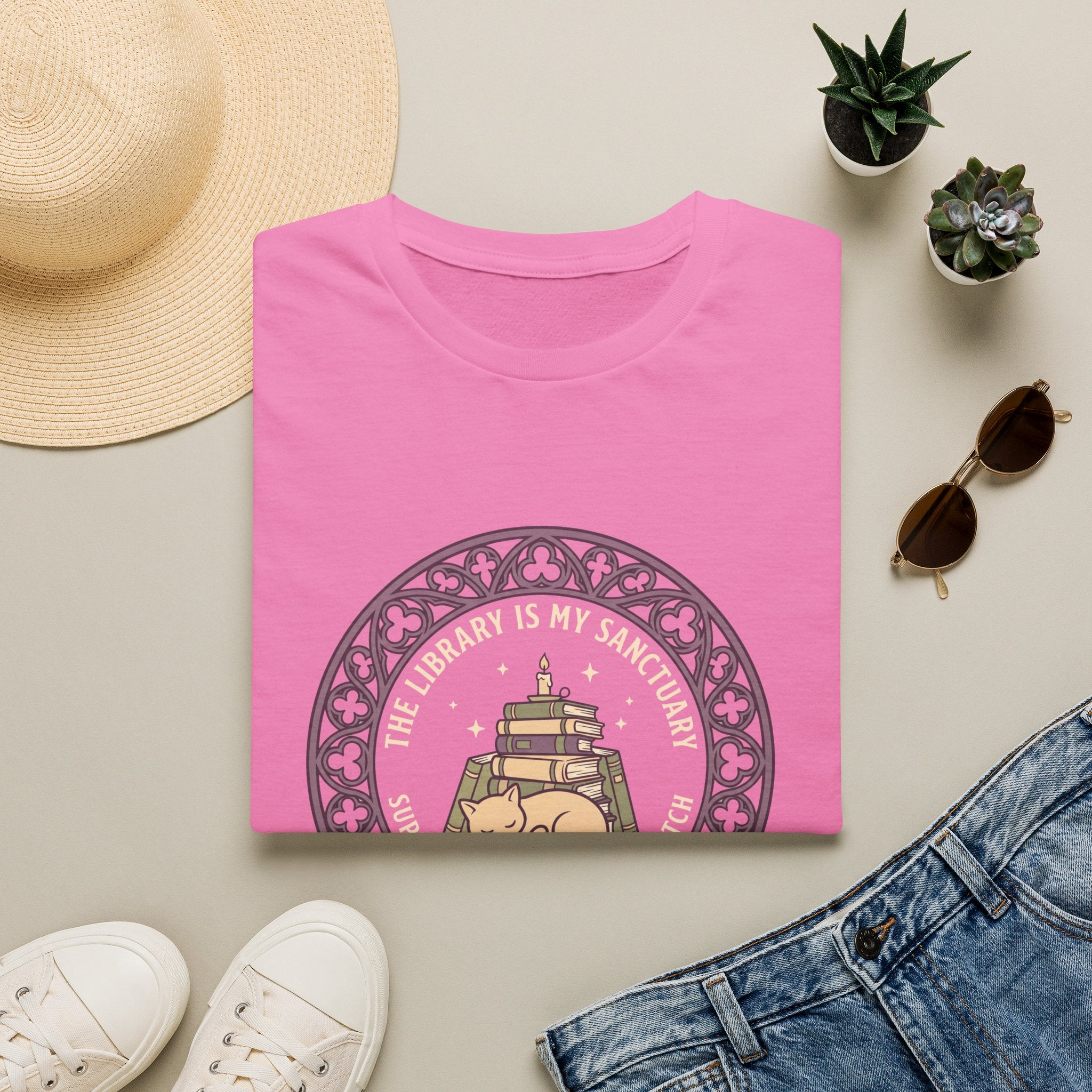 The Library is My Sanctuary T-Shirt