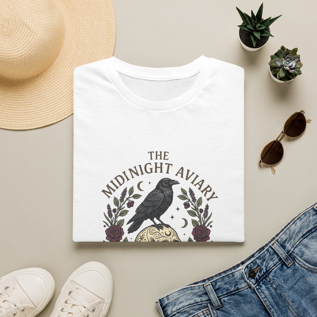 Midnight Aviary with Red Accents T-Shirt