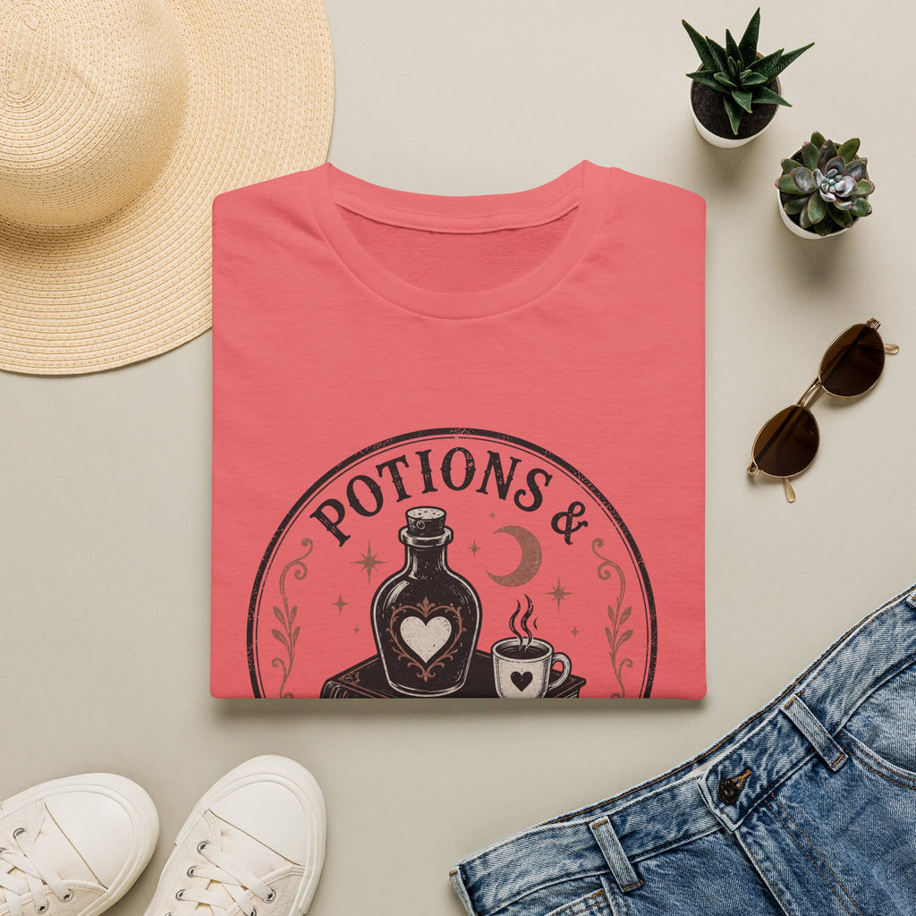 Potions & Plot Twists  Circle Badge T-Shirt