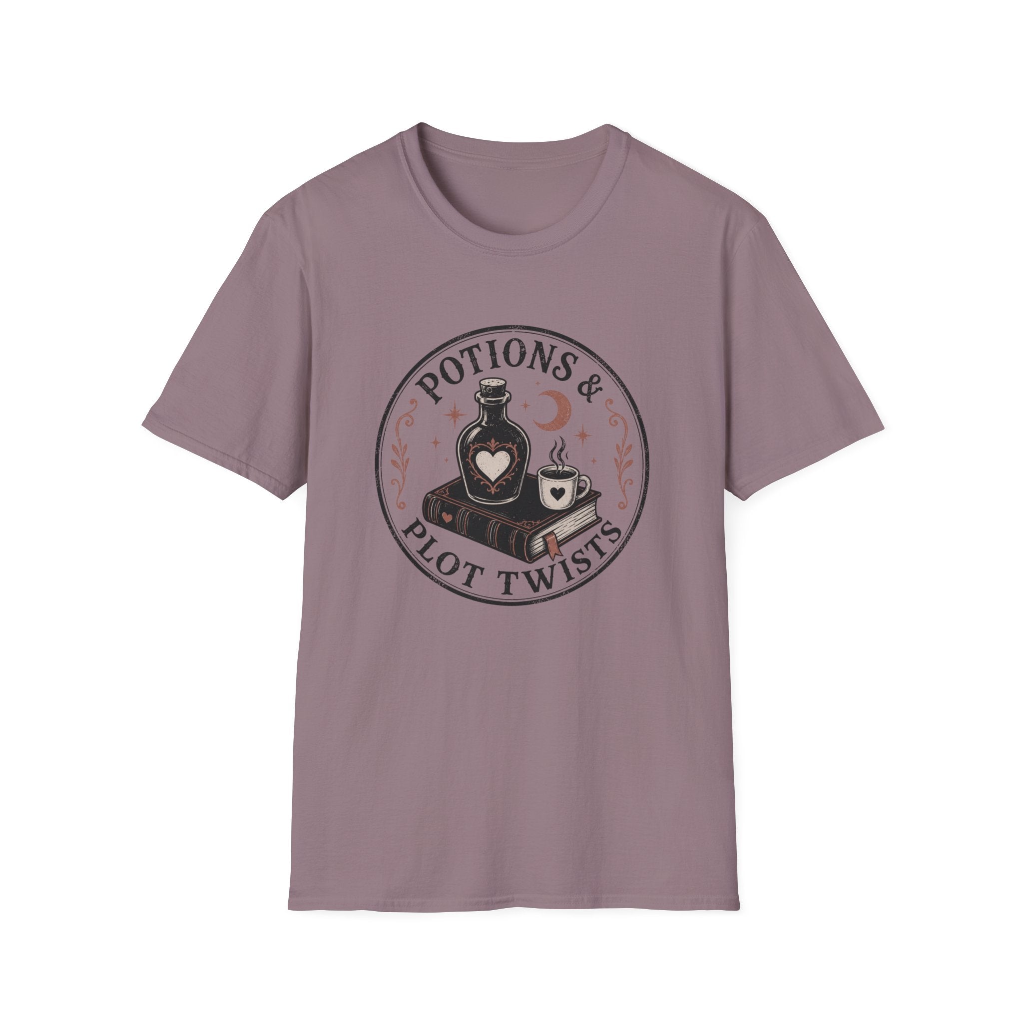 Potions & Plot Twists  Circle Badge T-Shirt