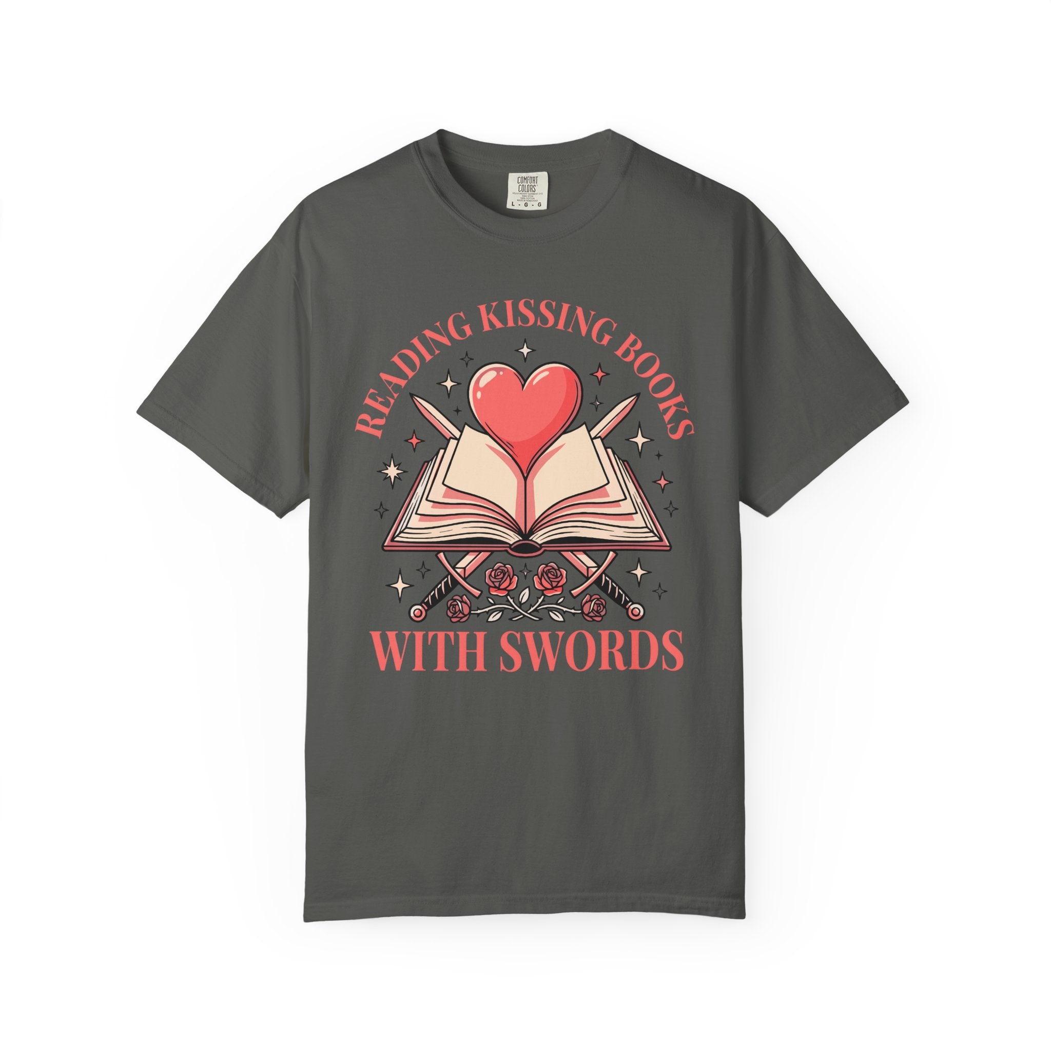 Reading Kissing Books With Swords T-Shirt