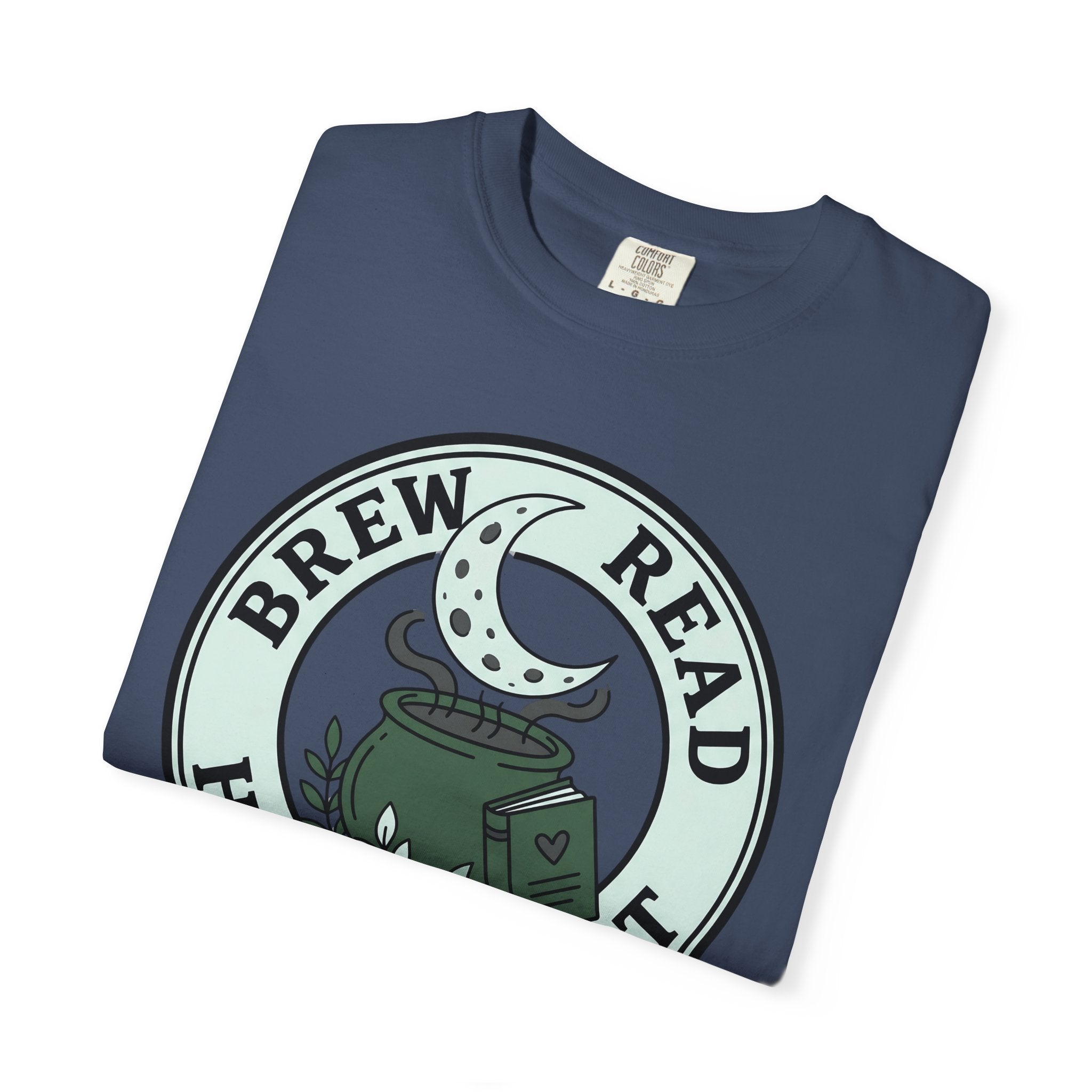 Green Brew Read Hex Repeat Circle Badge T-Shirt