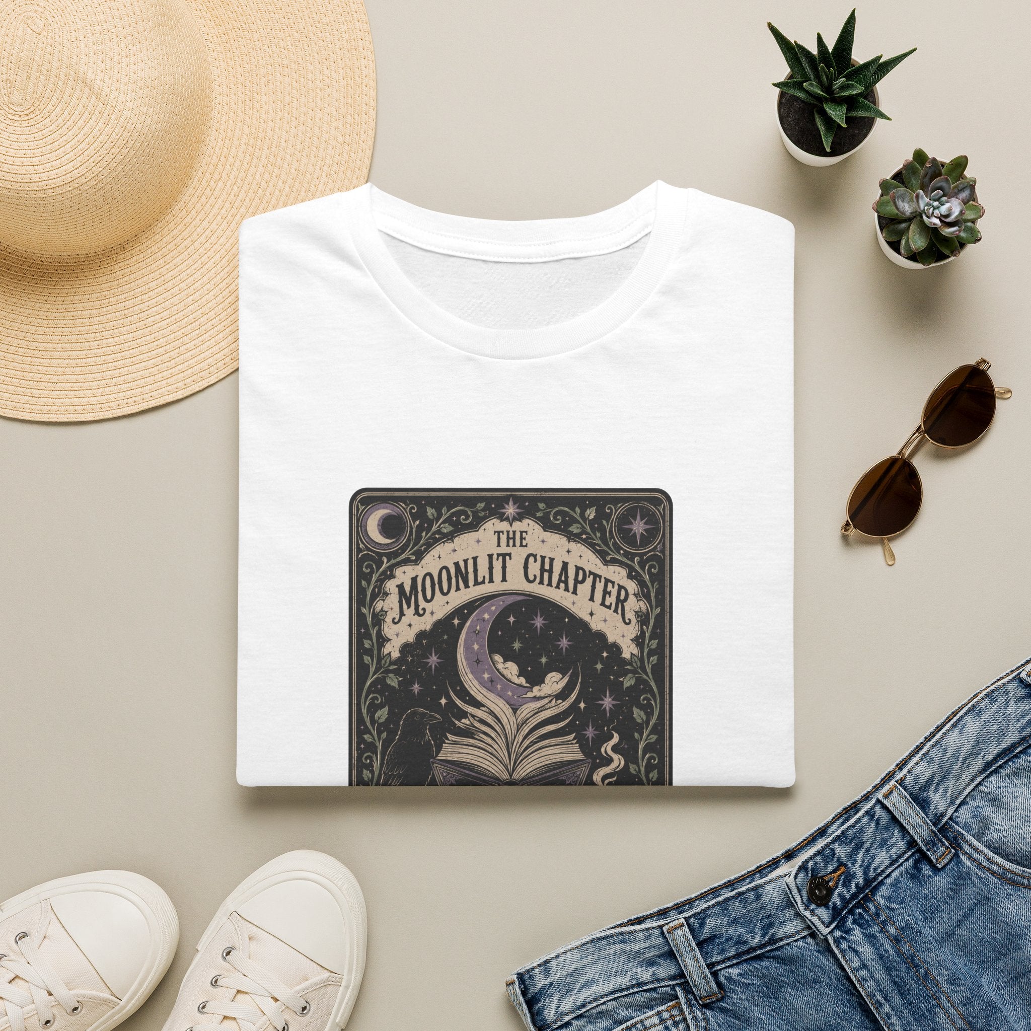 The Moonlit Chapter Tarot T-Shirt