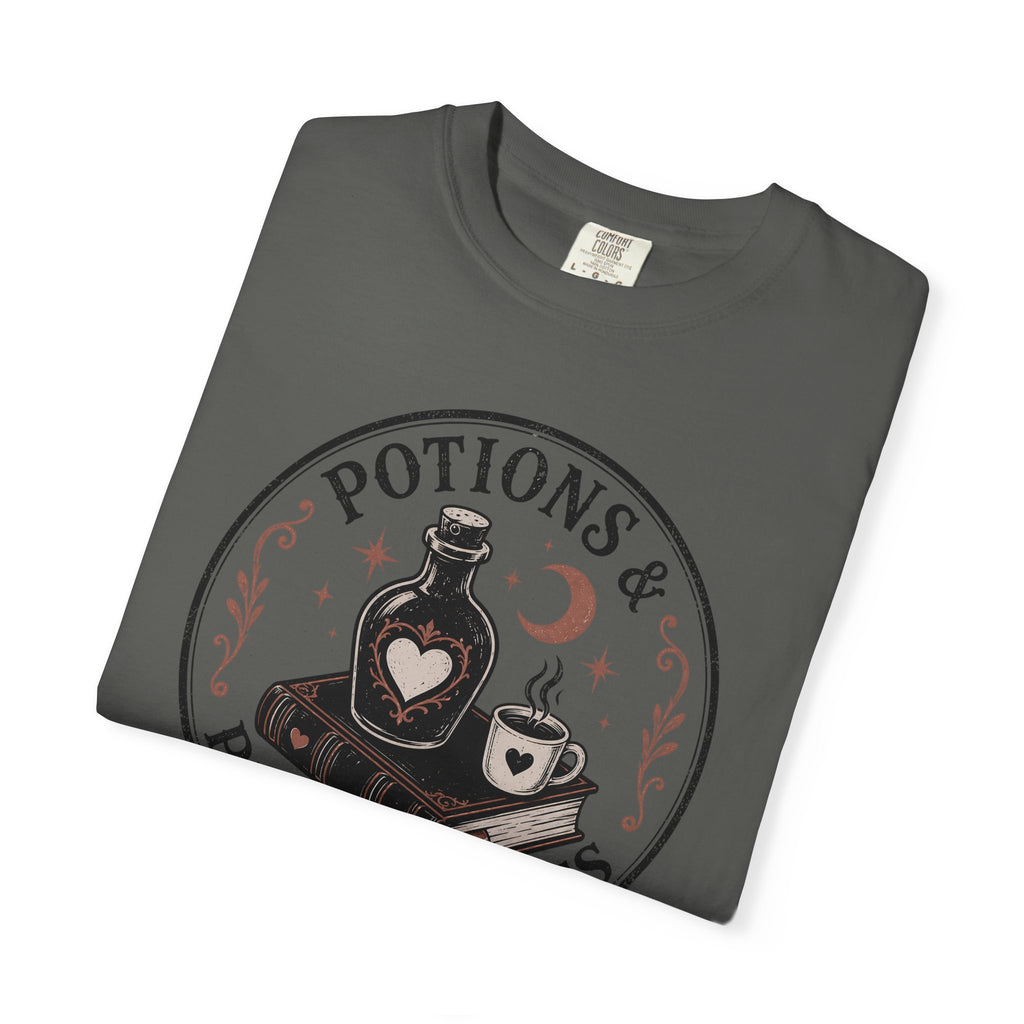 Potions & Plot Twists  Circle Badge T-Shirt