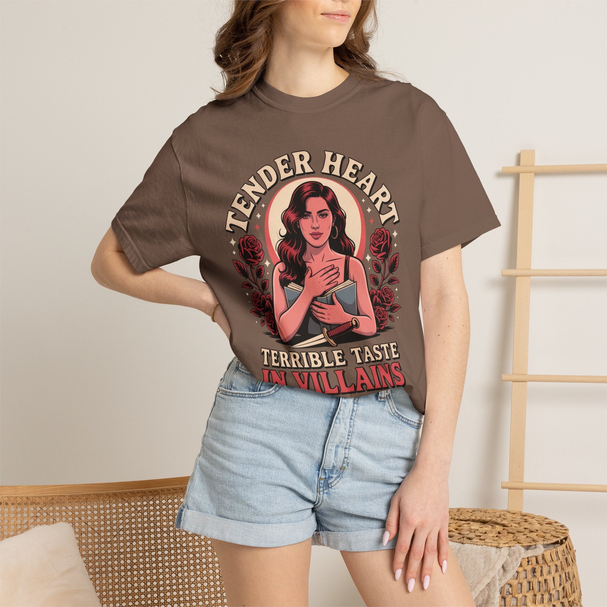 Tender Heart Terrible Taste in Villians T-Shirt