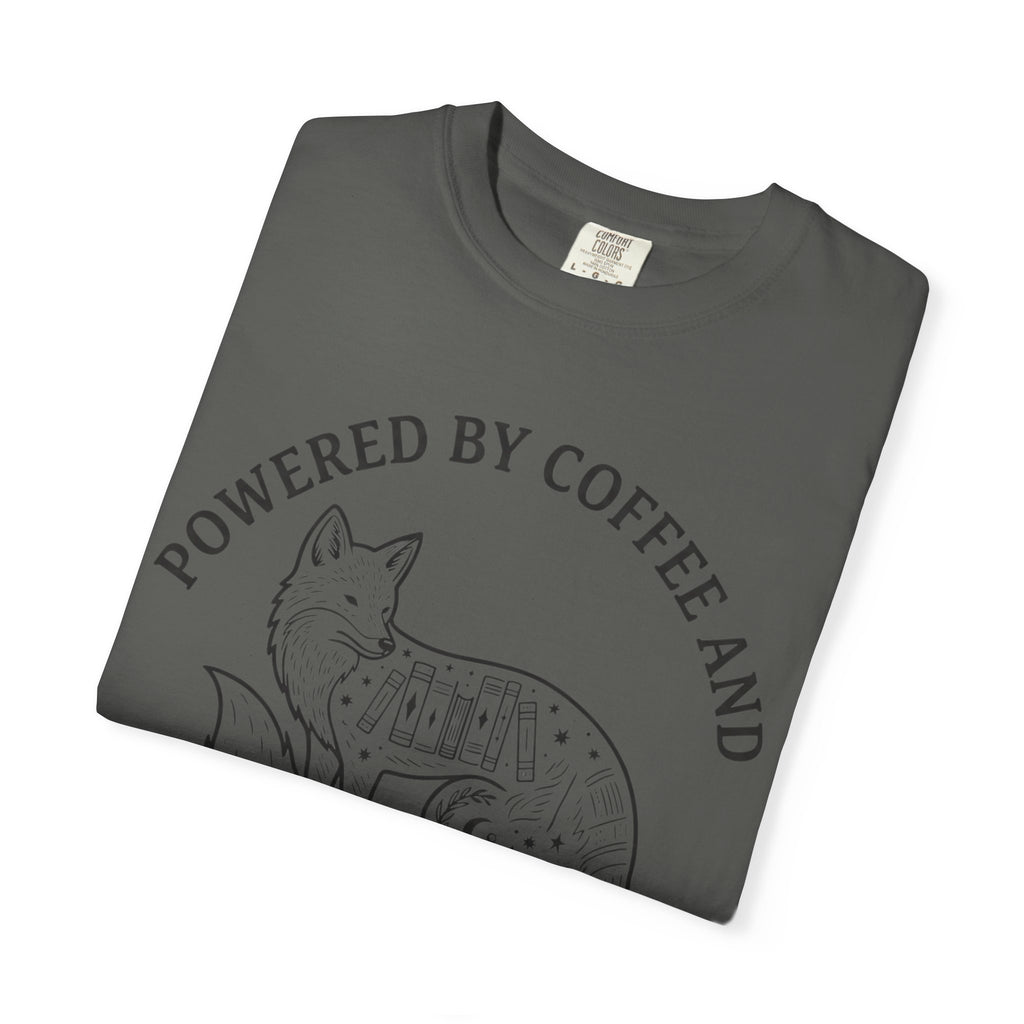 Powered By Coffee & Morally Gray Villains T-Shirt