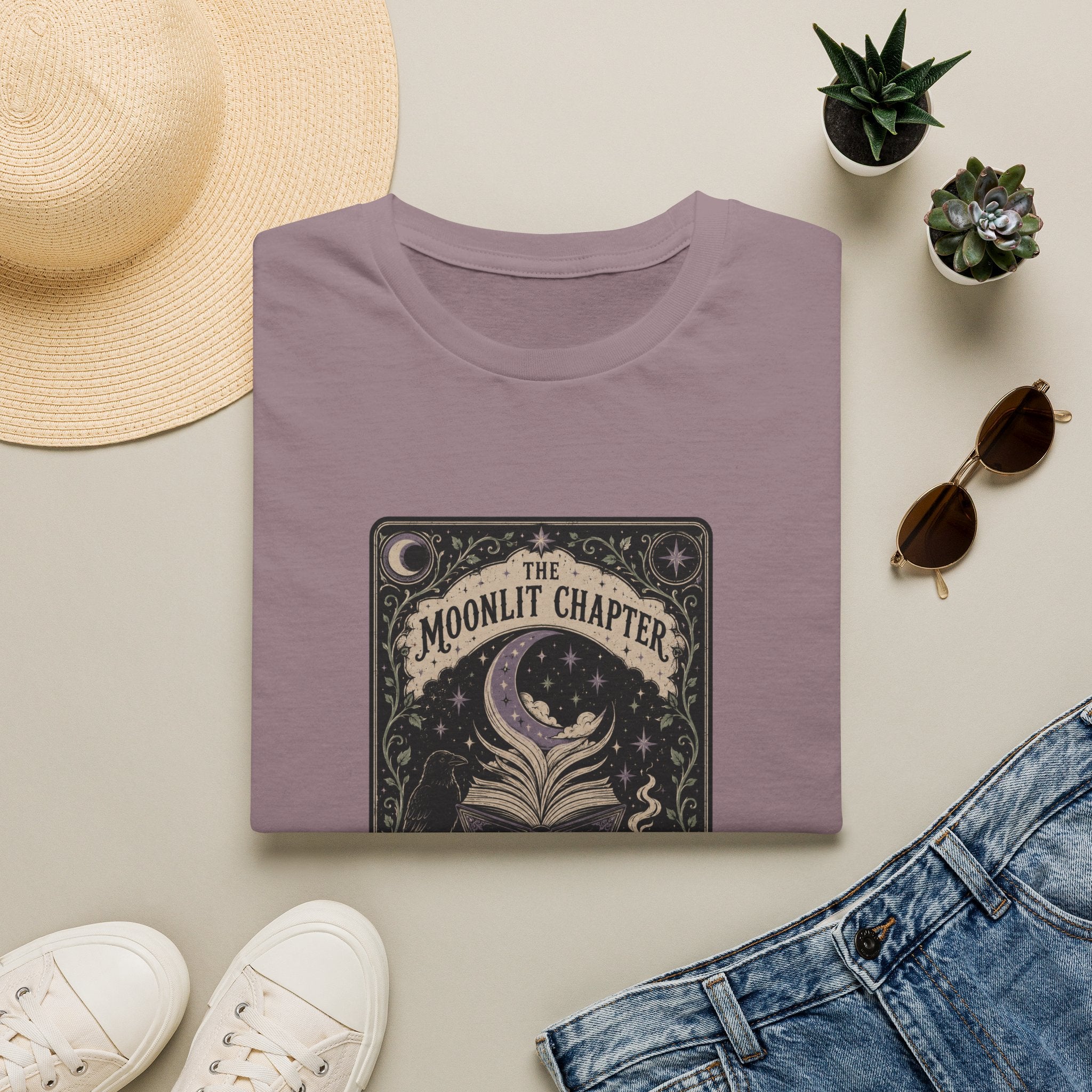 The Moonlit Chapter Tarot T-Shirt