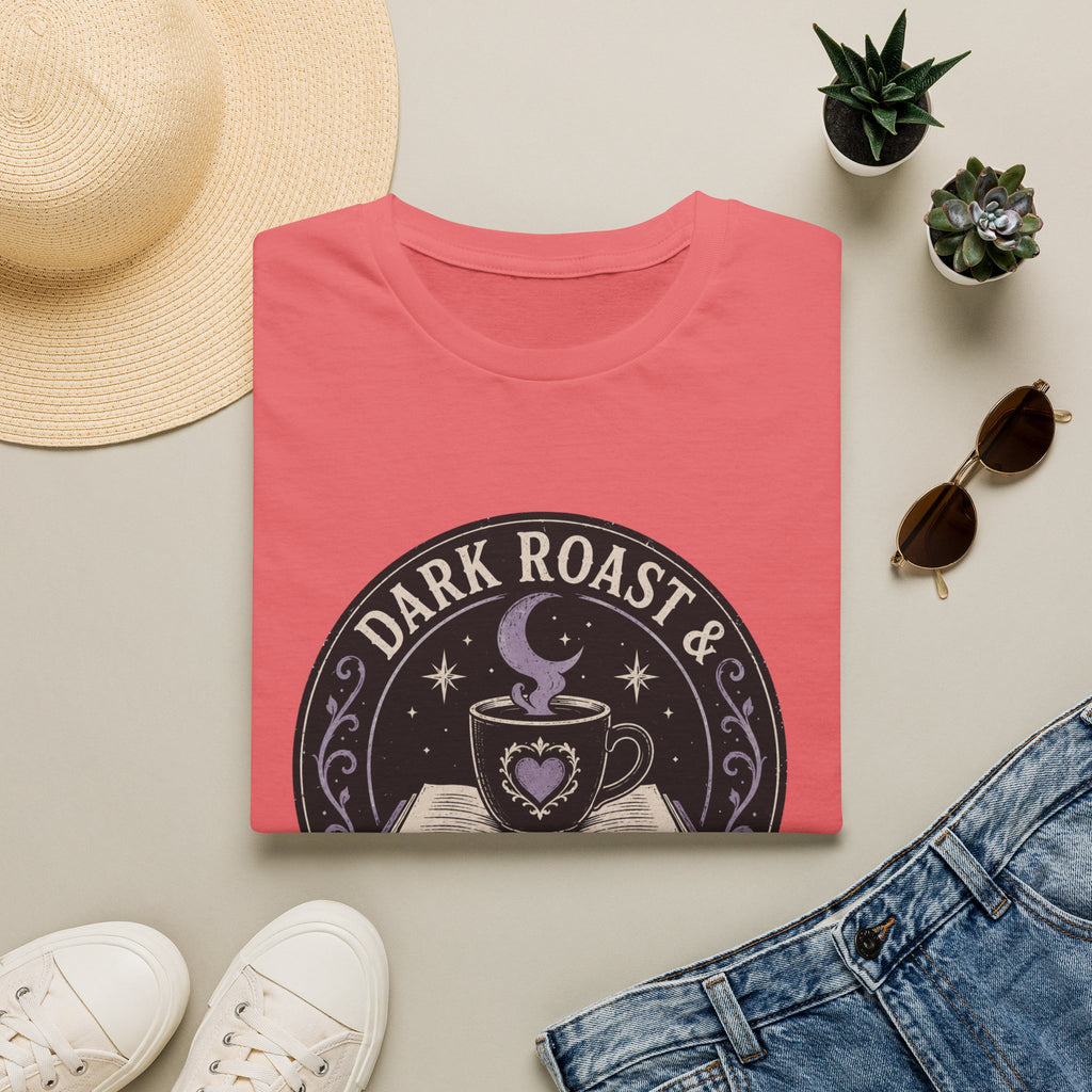 Dark Roast and Dark Romance Circle Badge T-Shirt