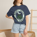 Green Brew Read Hex Repeat Circle Badge T-Shirt