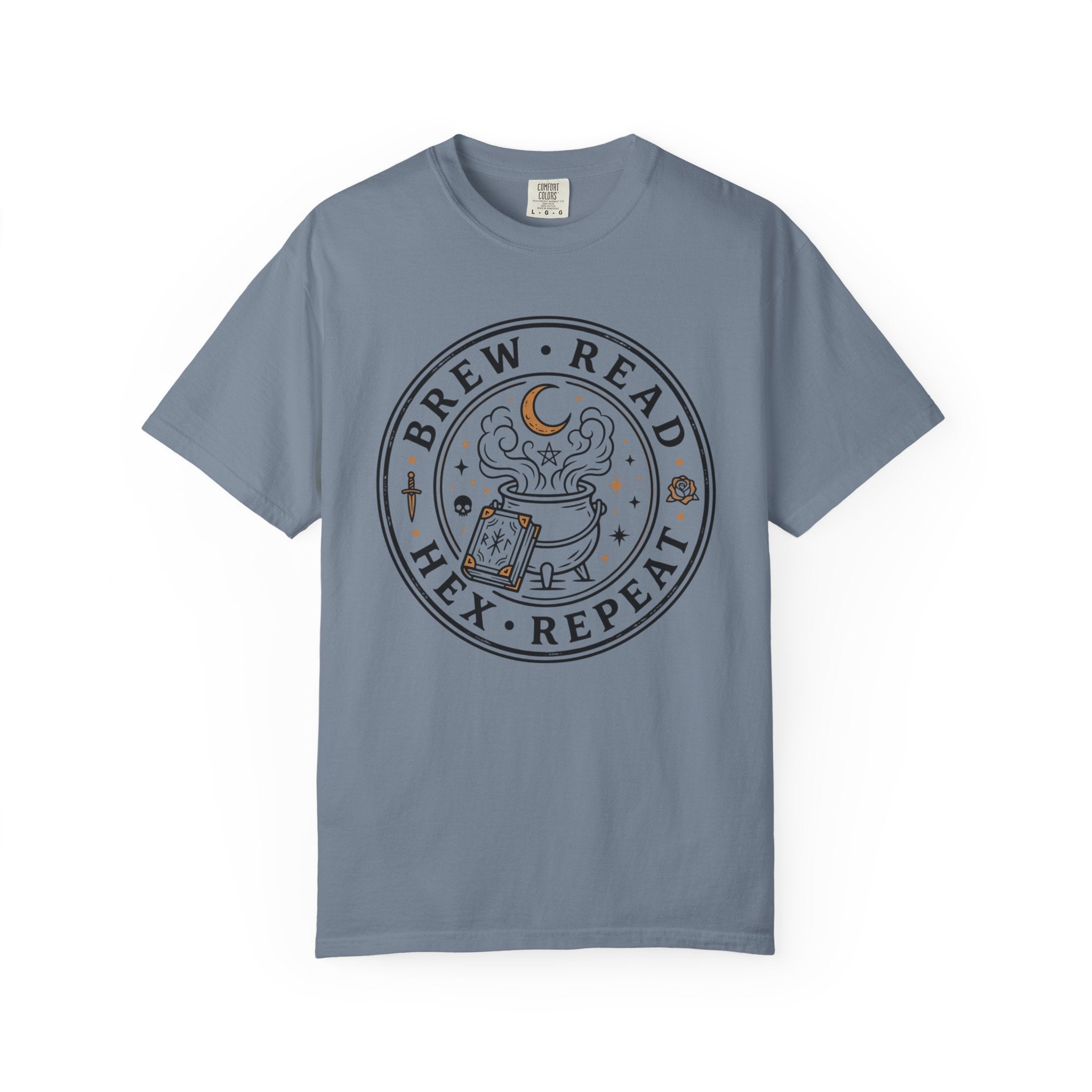 Brew Read Hex Repeat Circle Badge T-Shirt
