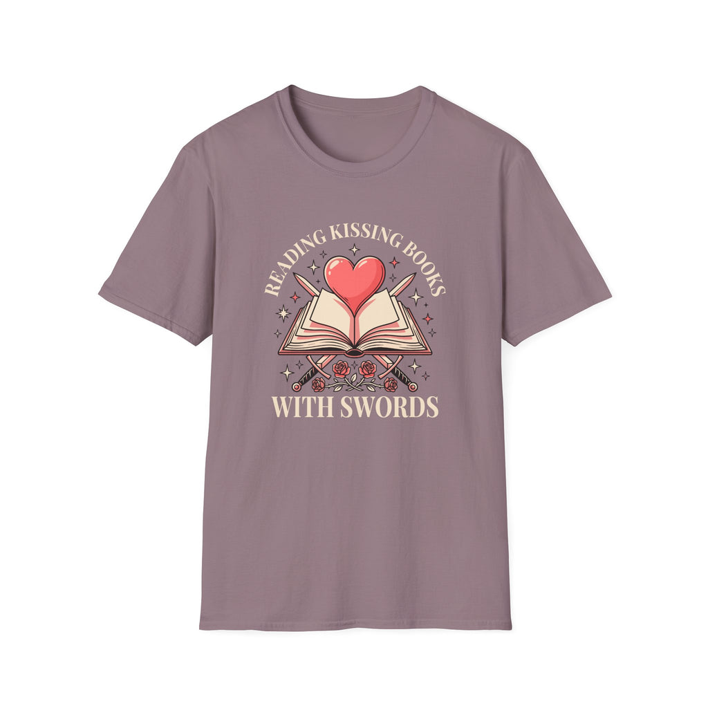 Reading Kissing Books With Swords T-Shirt