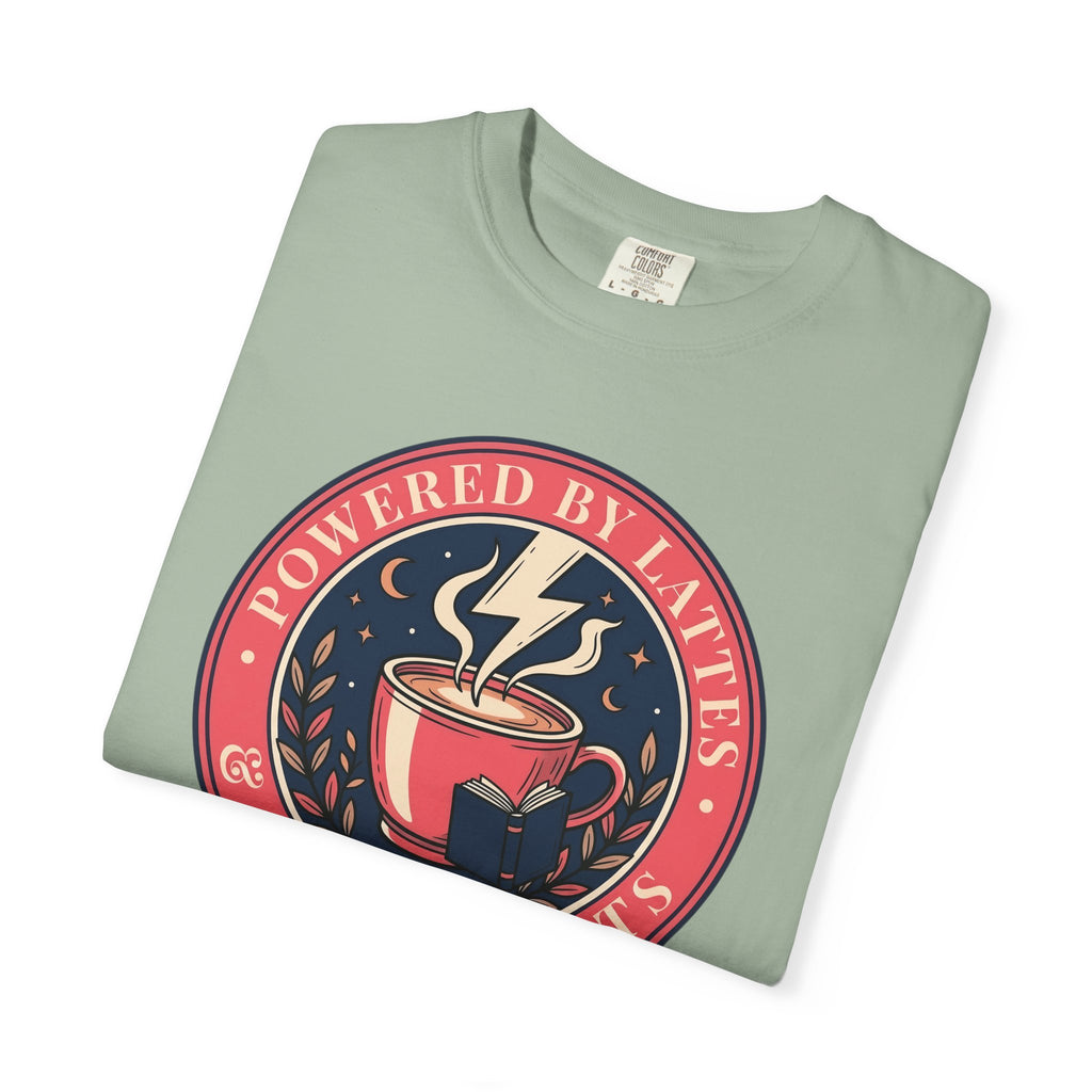 Powered by Lattes & Plot Twists T-Shirt
