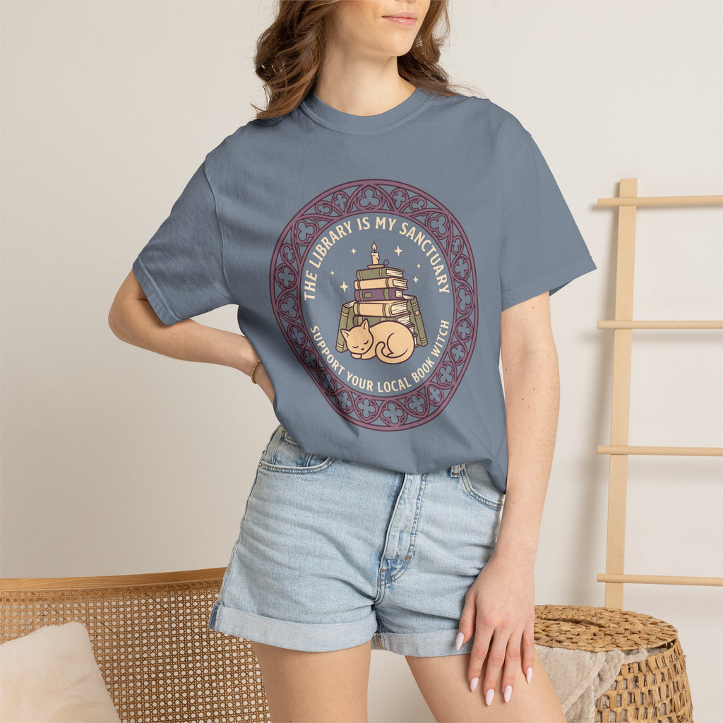 The Library is My Sanctuary T-Shirt
