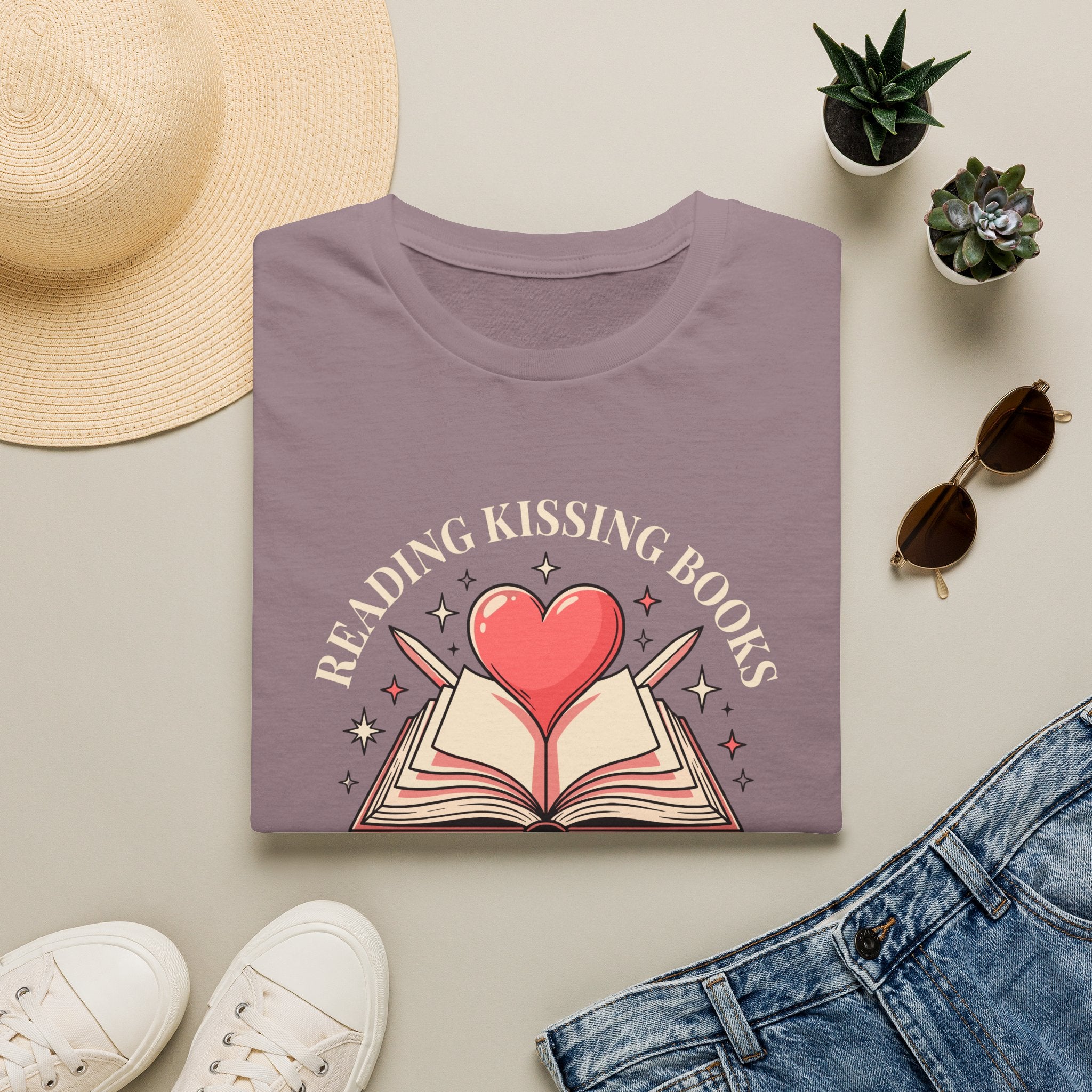 Reading Kissing Books With Swords T-Shirt