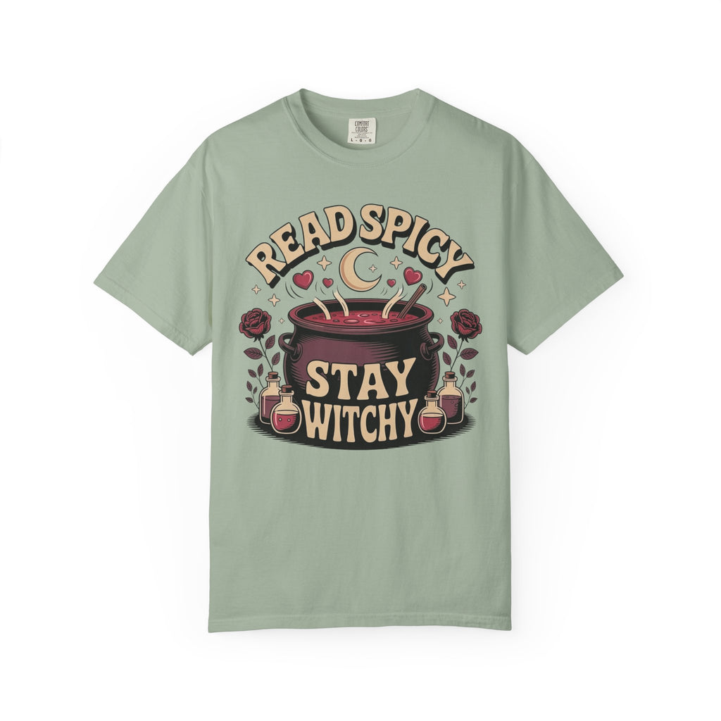 Read Spicy Stay Witchy Cauldron T-Shirt