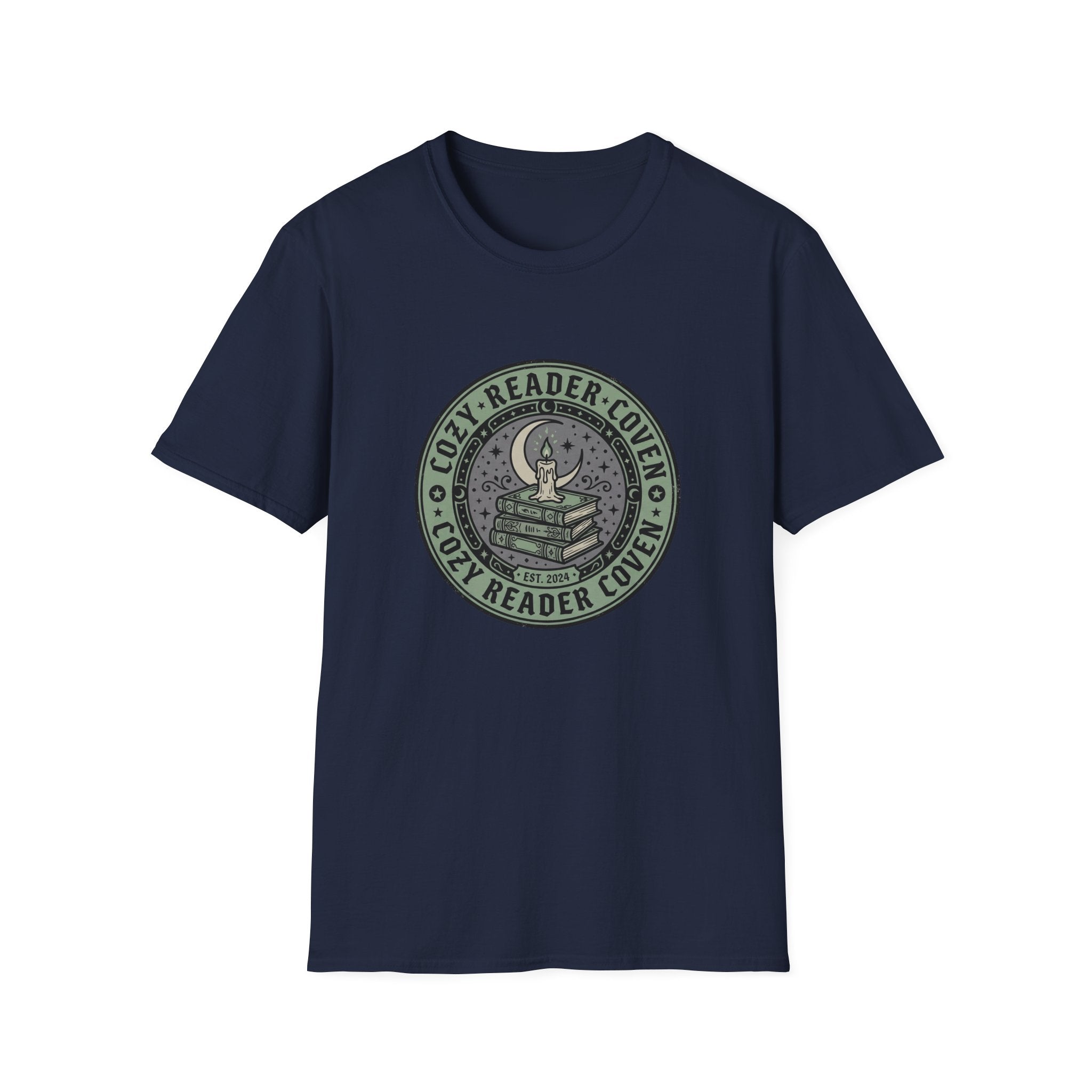 Cozy Reader Coven Circle Badge T-Shirt
