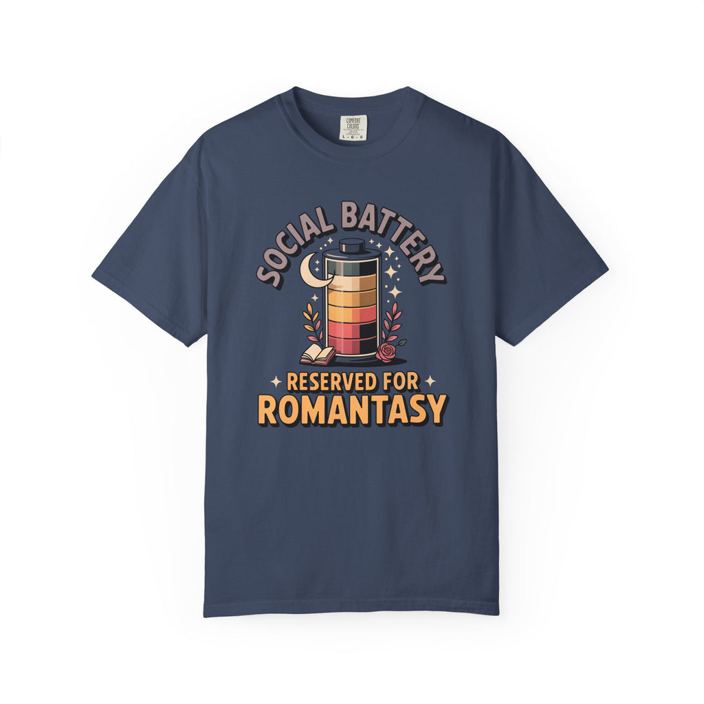 Social Battery Reserved For Romantasy T-Shirt