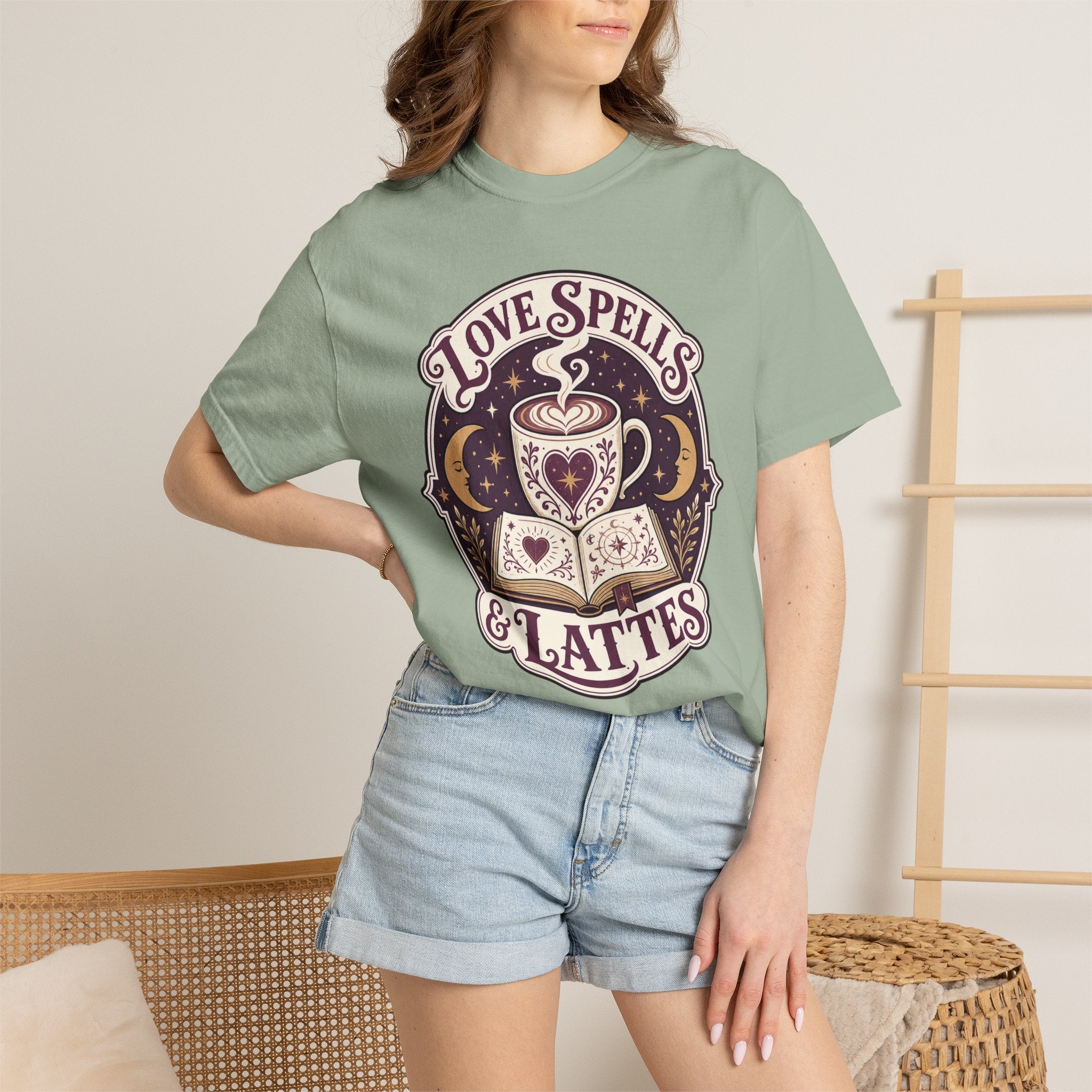 Love Spells & Lattes Crest T-Shirt