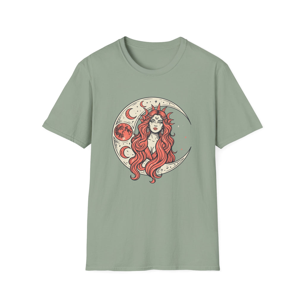 Moon Goddess Coral Graphic T-Shirt