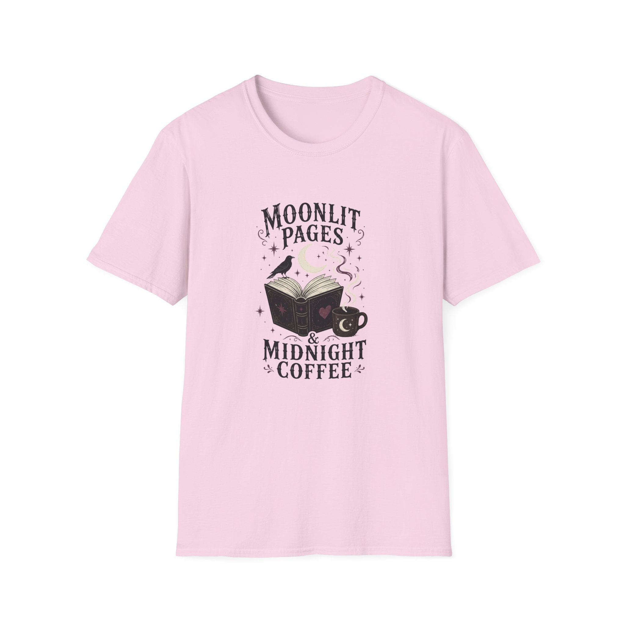 Moonlit Pages & Midnight Coffee T-Shirt