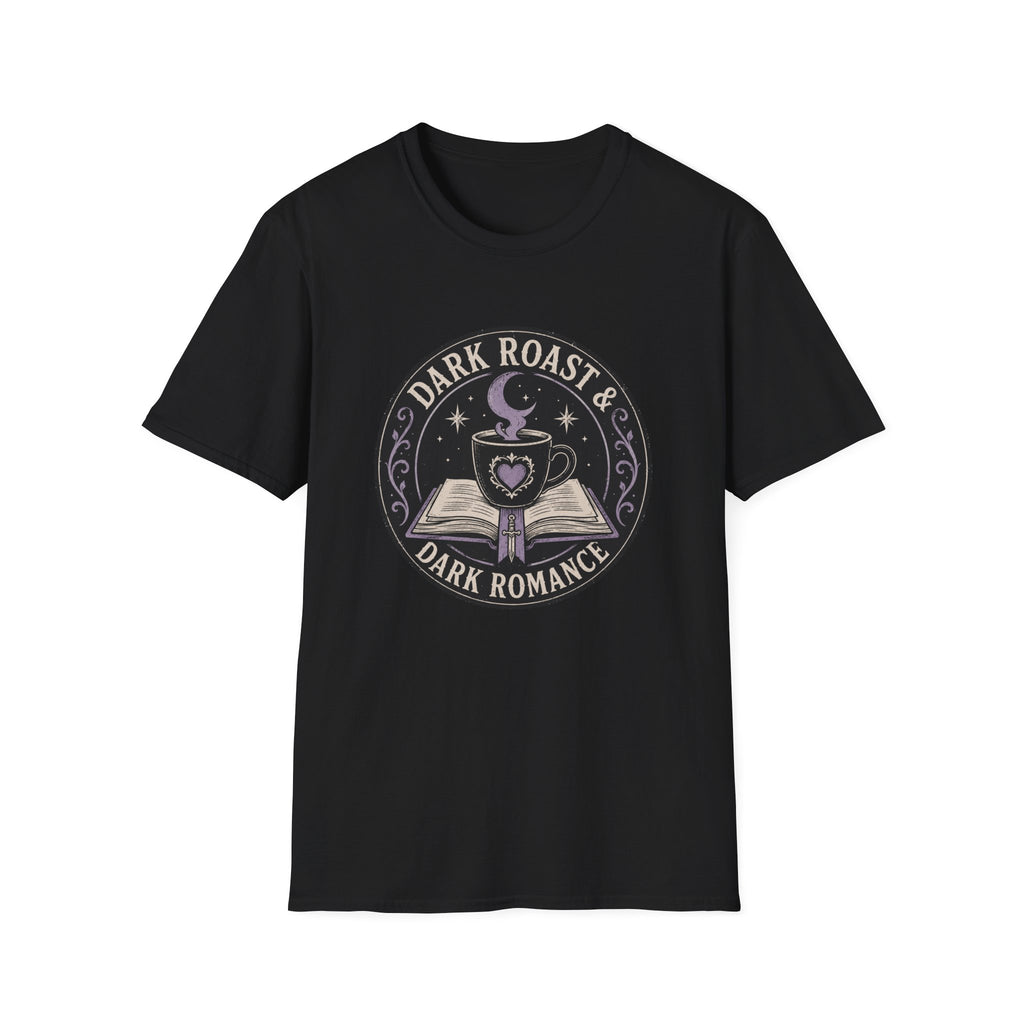 Dark Roast and Dark Romance Circle Badge T-Shirt