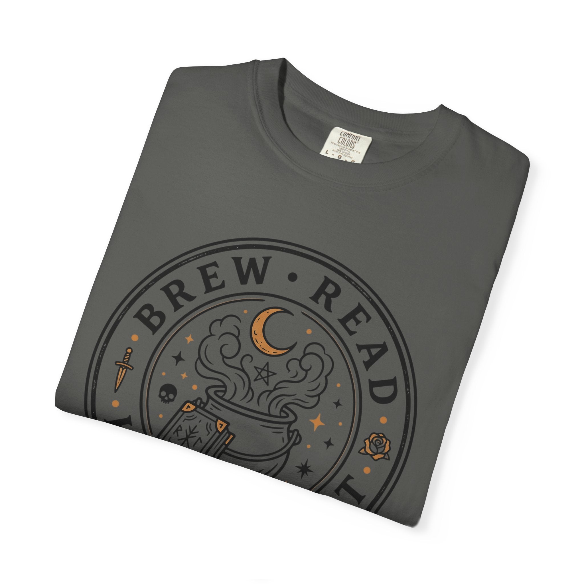 Brew Read Hex Repeat Circle Badge T-Shirt
