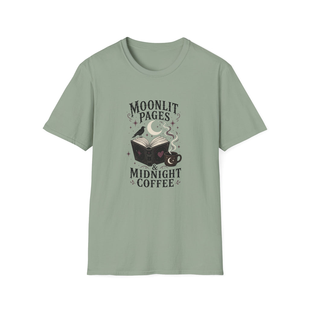 Moonlit Pages & Midnight Coffee T-Shirt