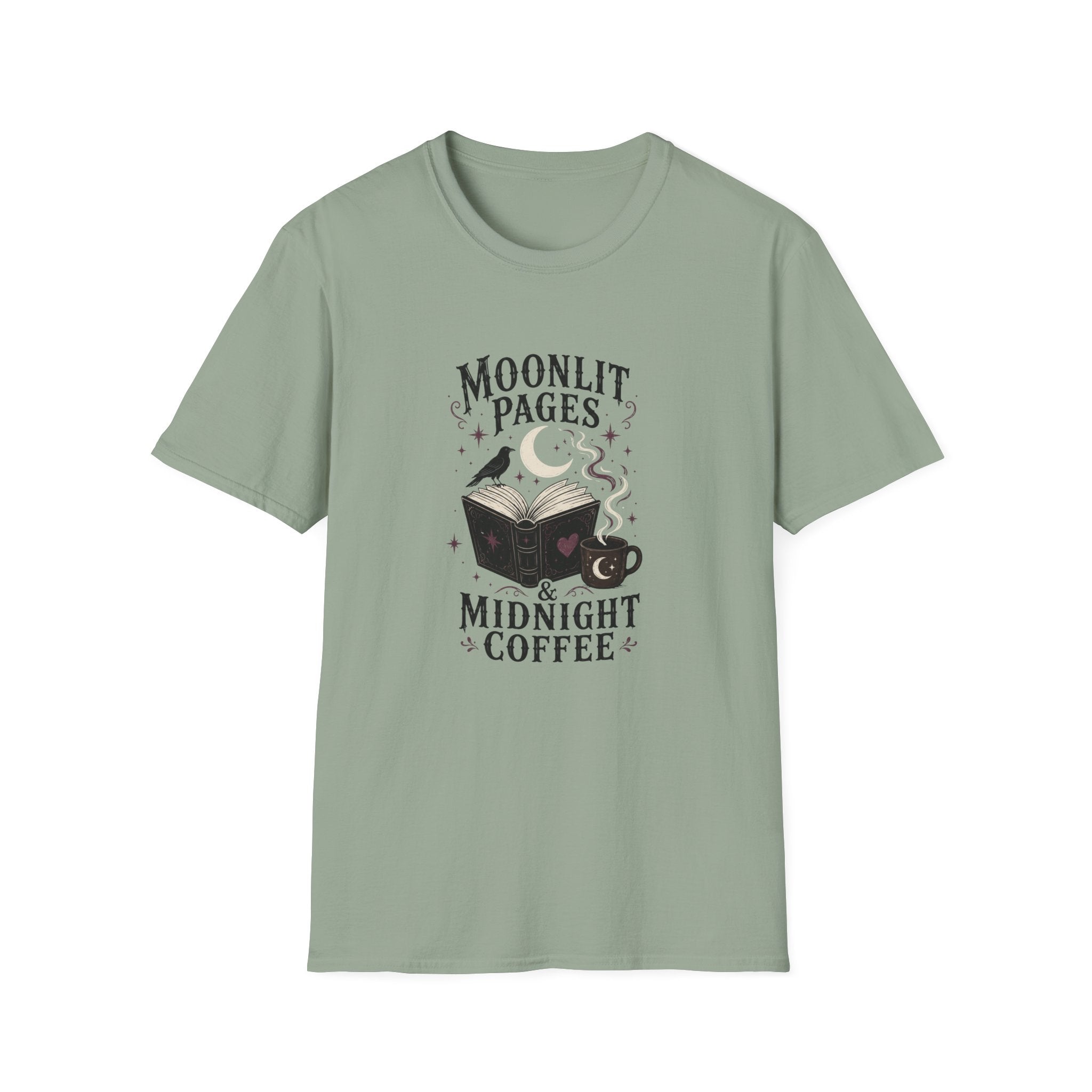 Moonlit Pages & Midnight Coffee T-Shirt