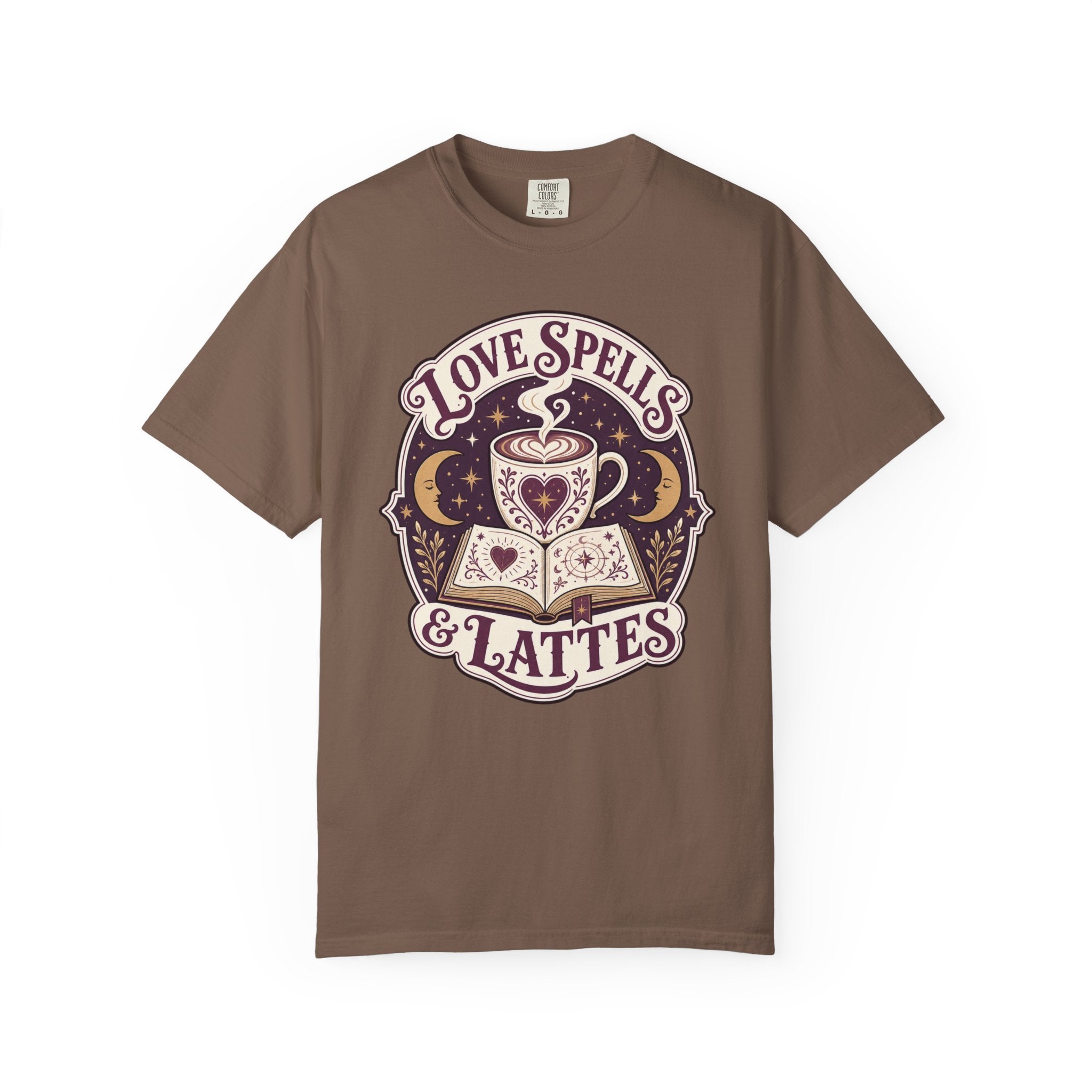 Love Spells & Lattes Crest T-Shirt
