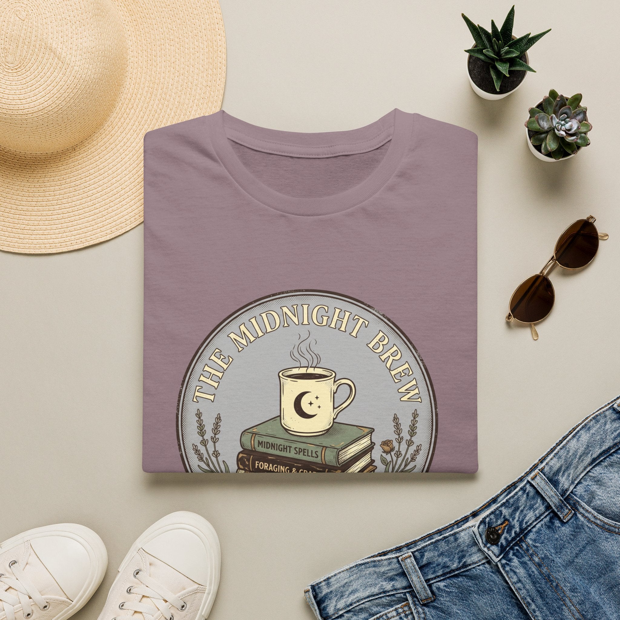Midnight Brew Bookshop Vintage T-Shirt