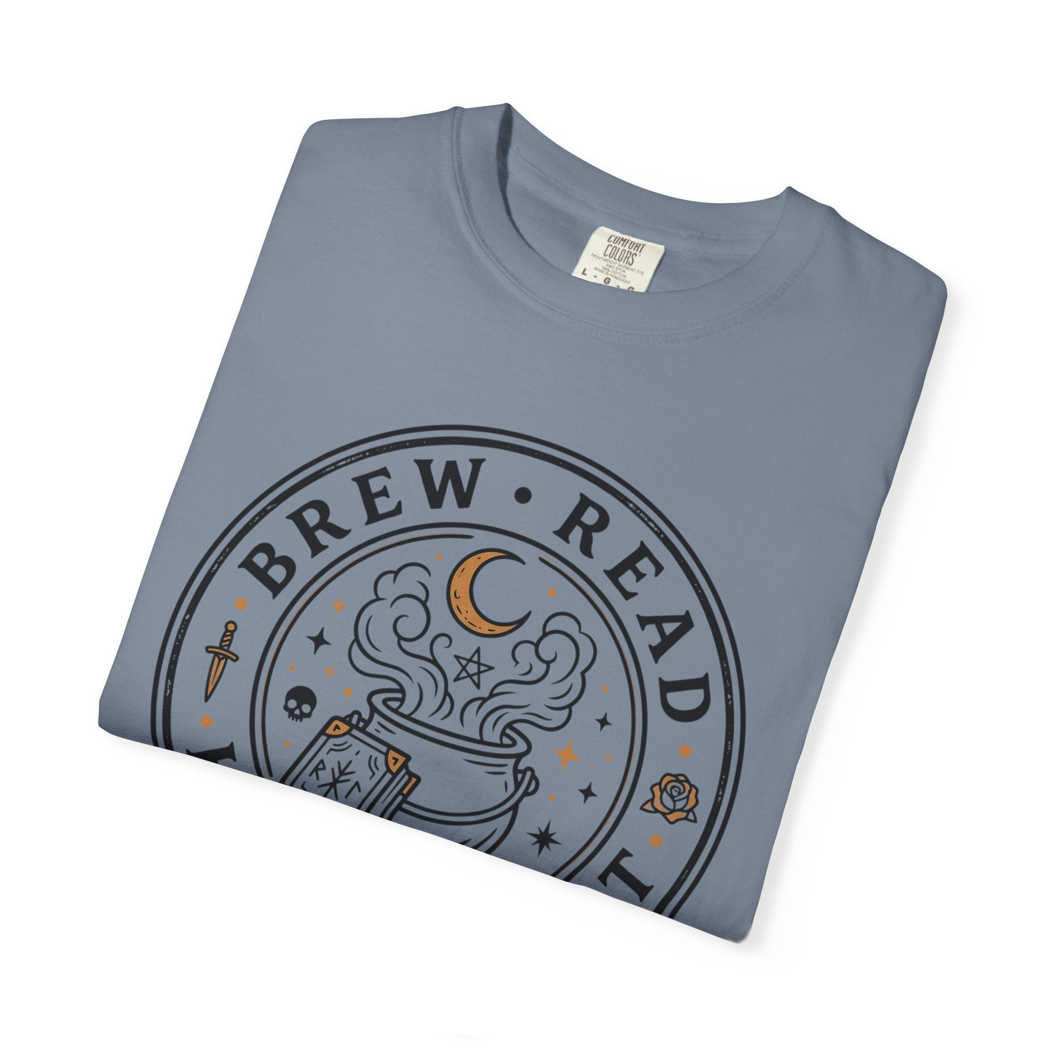 Brew Read Hex Repeat Circle Badge T-Shirt