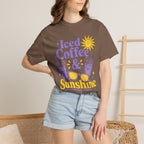 Iced Coffee & Sunshine Purple and Yellow T-Shirt