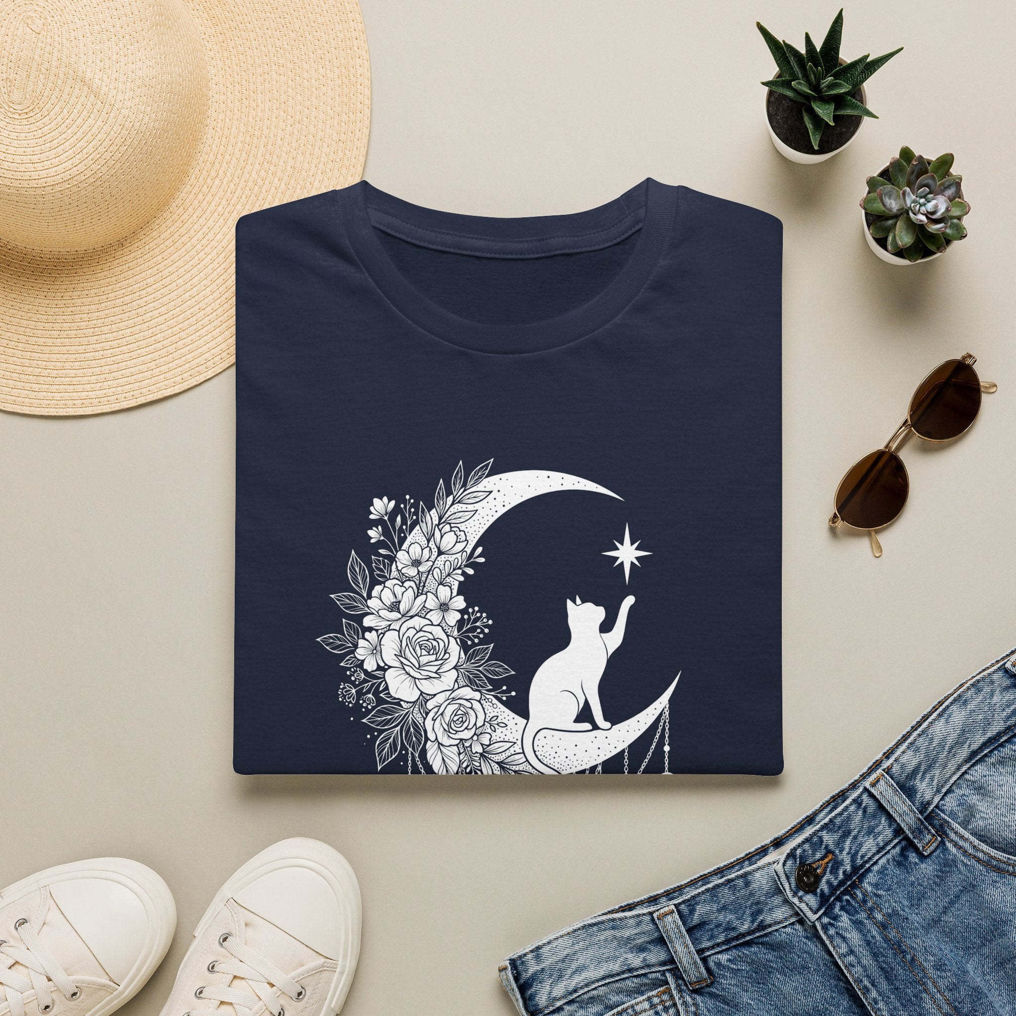 Cat on the Moon T-Shirt
