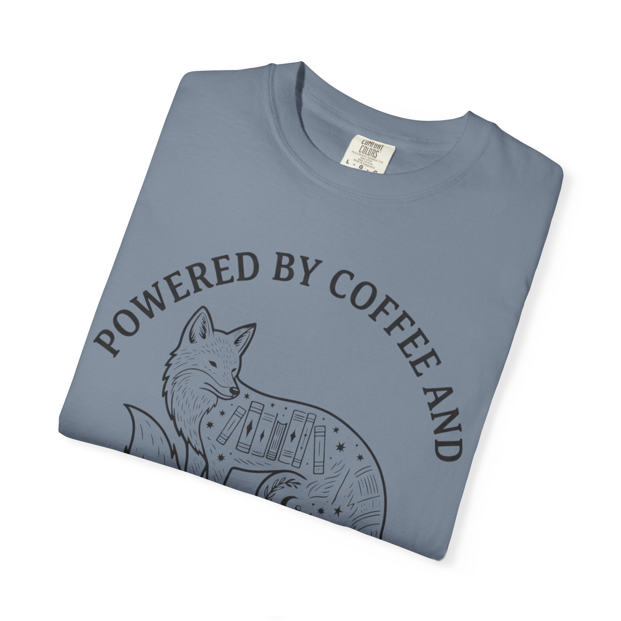 Powered By Coffee & Morally Gray Villains T-Shirt